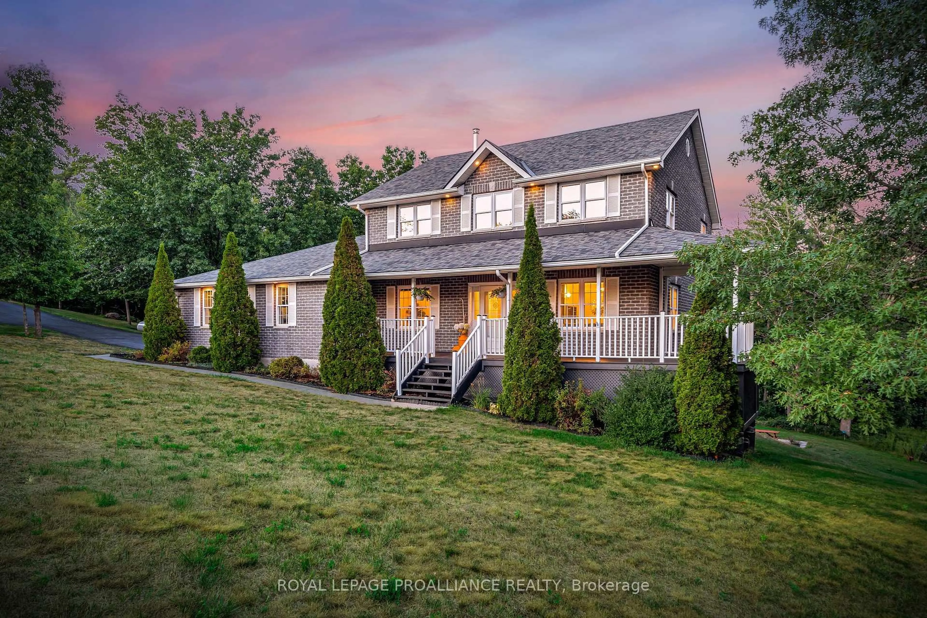 Home with vinyl exterior material, street for 74 Flying Club Rd, Hastings Ontario K0K 2C0