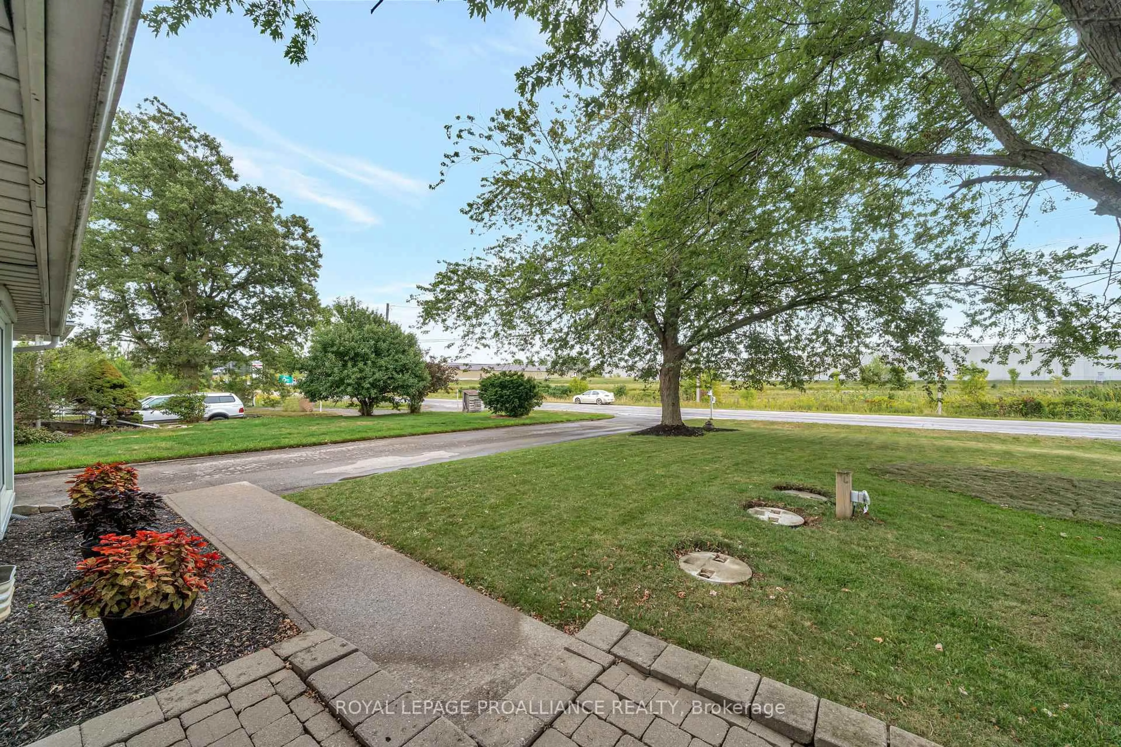 A pic from outside/outdoor area/front of a property/back of a property/a pic from drone, water/lake/river/ocean view for 2256 Hamilton Rd, Trenton Ontario K8V 5P8