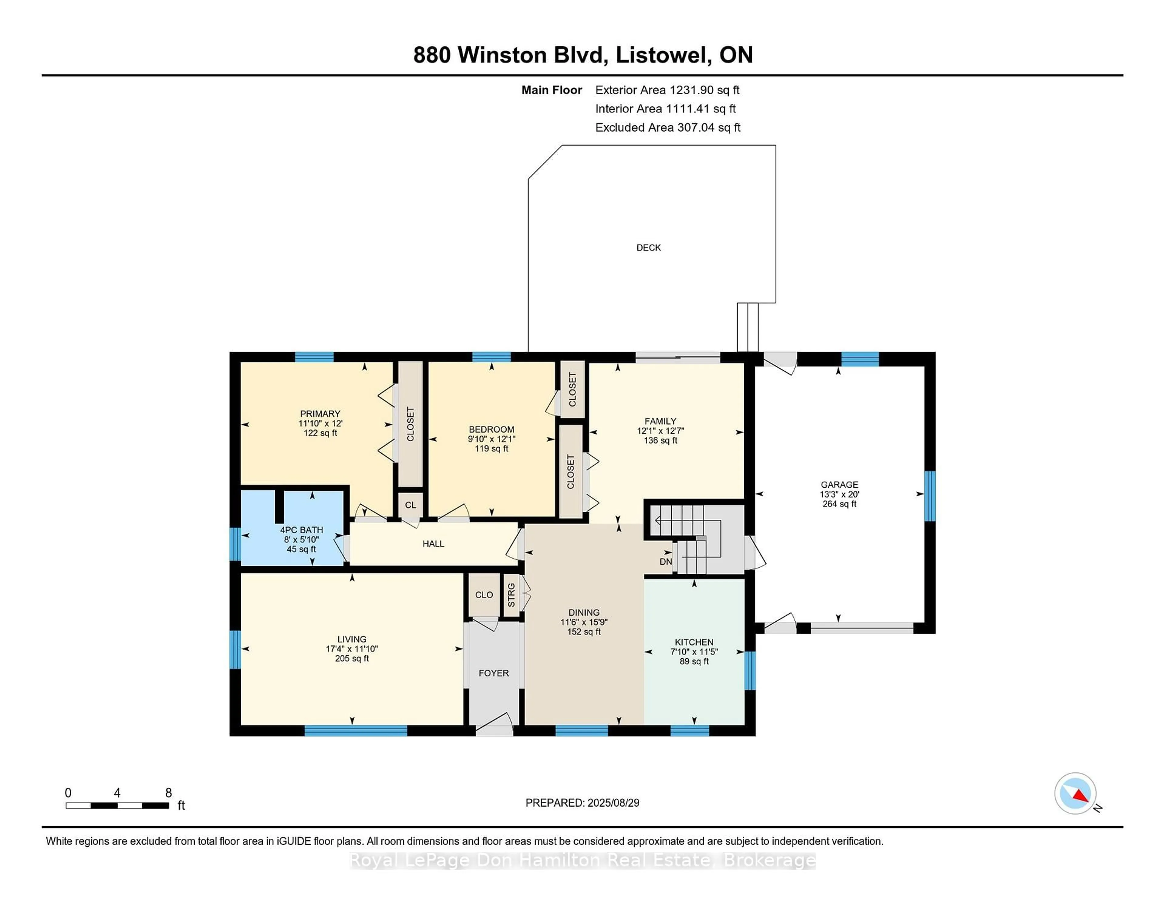 Floor plan for 880 Winston Blvd, North Perth Ontario N4W 1P4