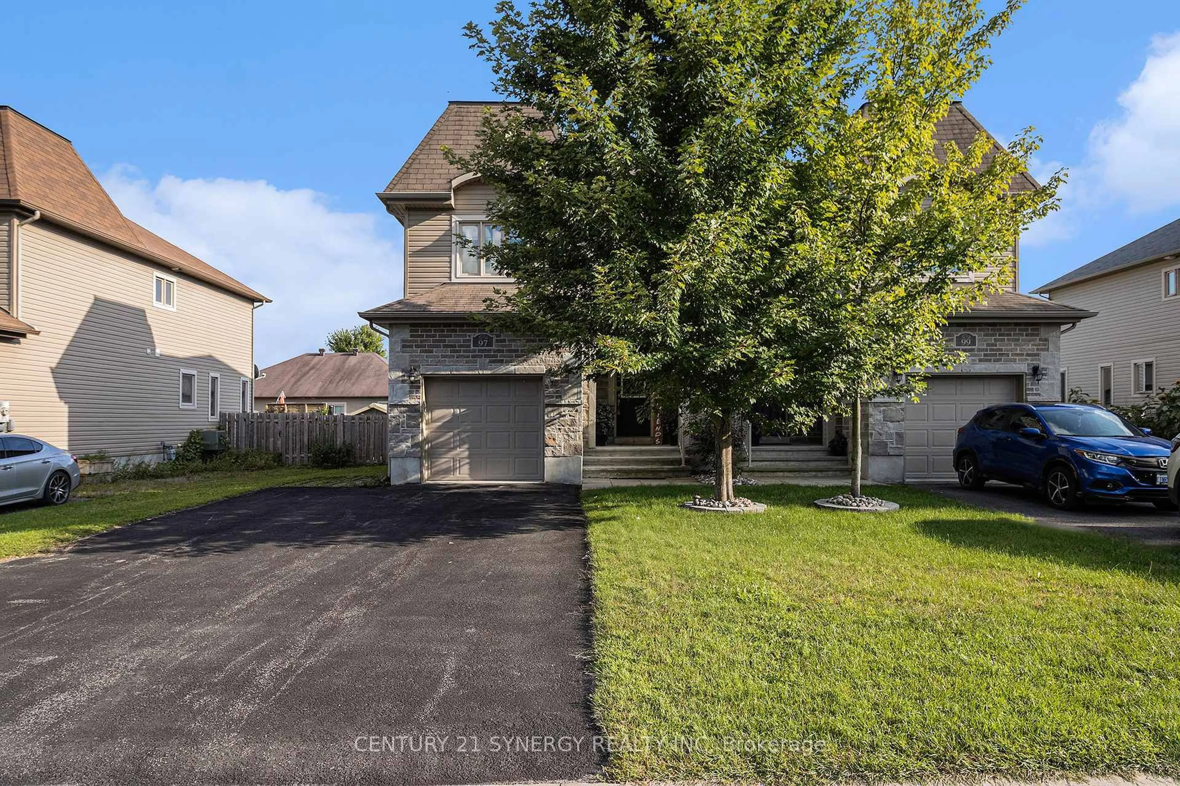 A pic from outside/outdoor area/front of a property/back of a property/a pic from drone, street for 97 Asselin St, The Nation Ontario K0A 2M0
