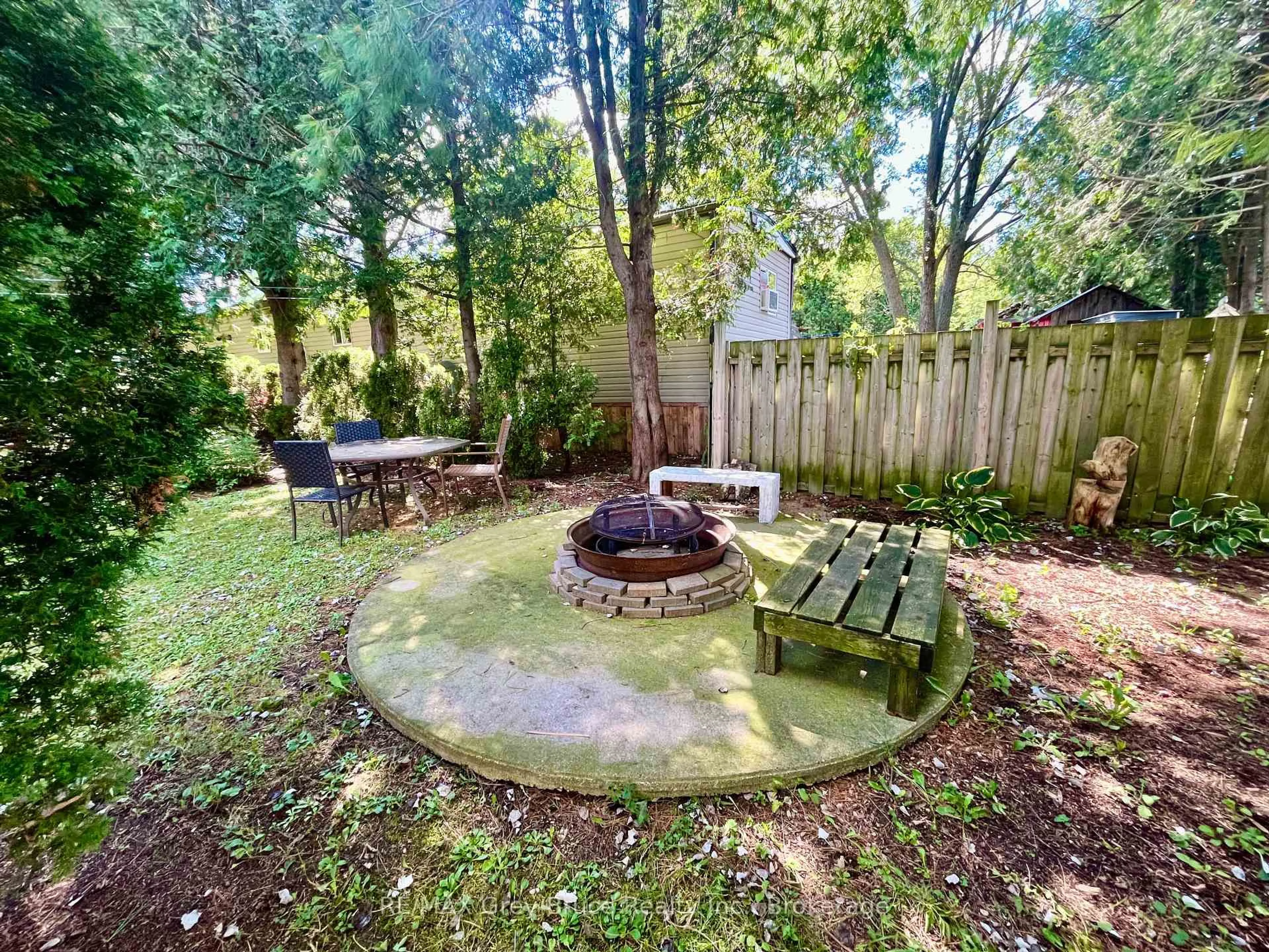 Patio, forest/trees view for 126 Harvey St, Georgian Bluffs Ontario N0H 2N0