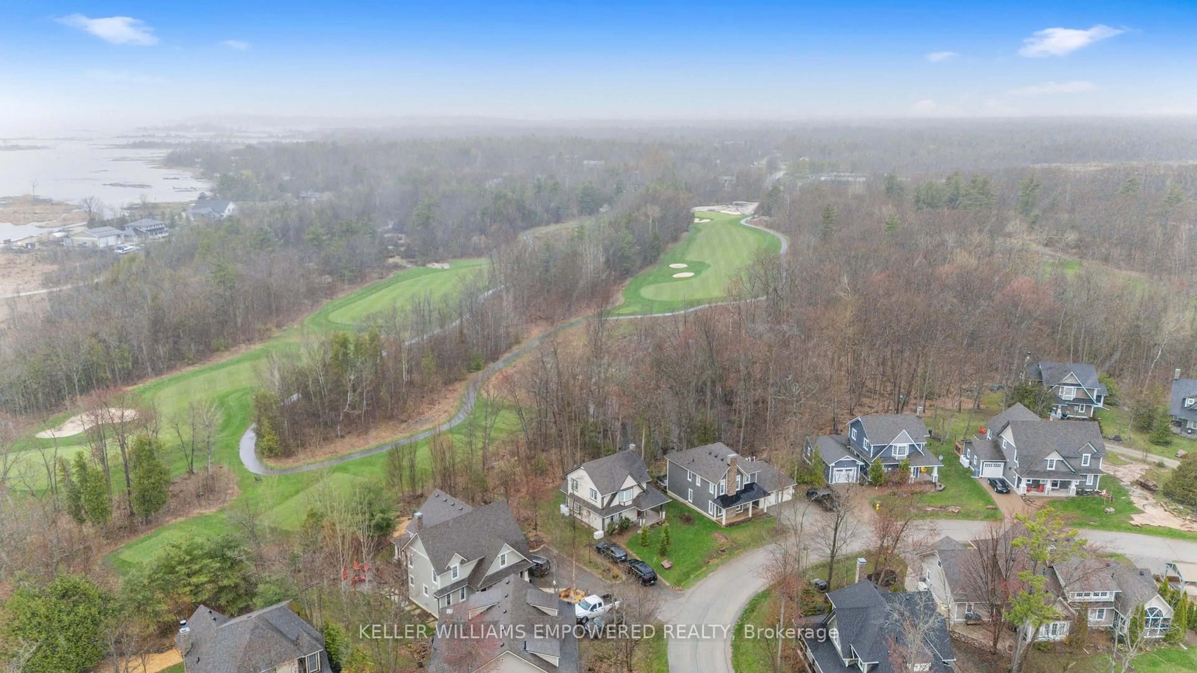 A pic from outside/outdoor area/front of a property/back of a property/a pic from drone, water/lake/river/ocean view for 22 COUNTRY Tr, Georgian Bay Ontario L0K 1S0