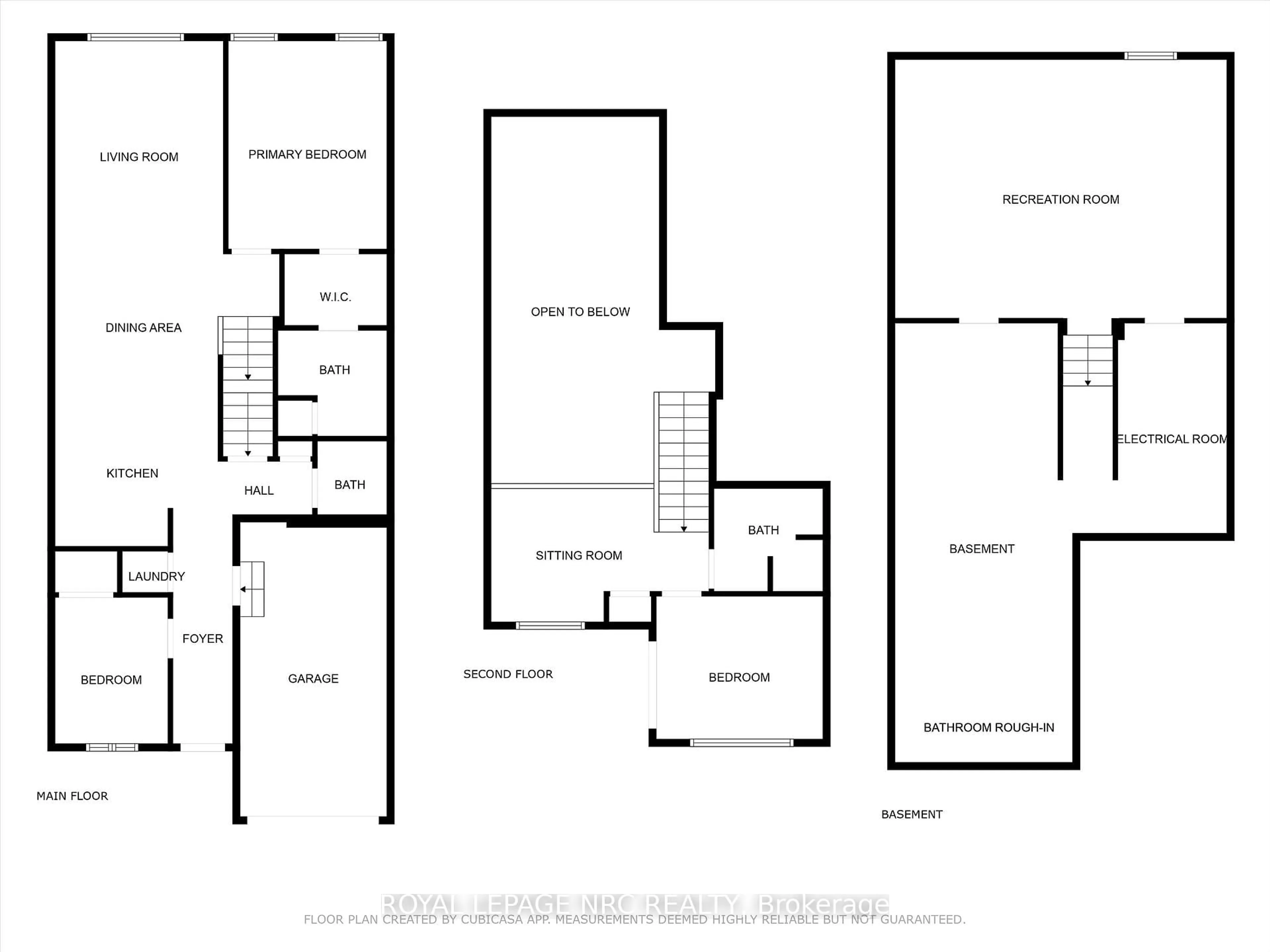 Floor plan for 66 Oliver Lane, St. Catharines Ontario L2P 0E4