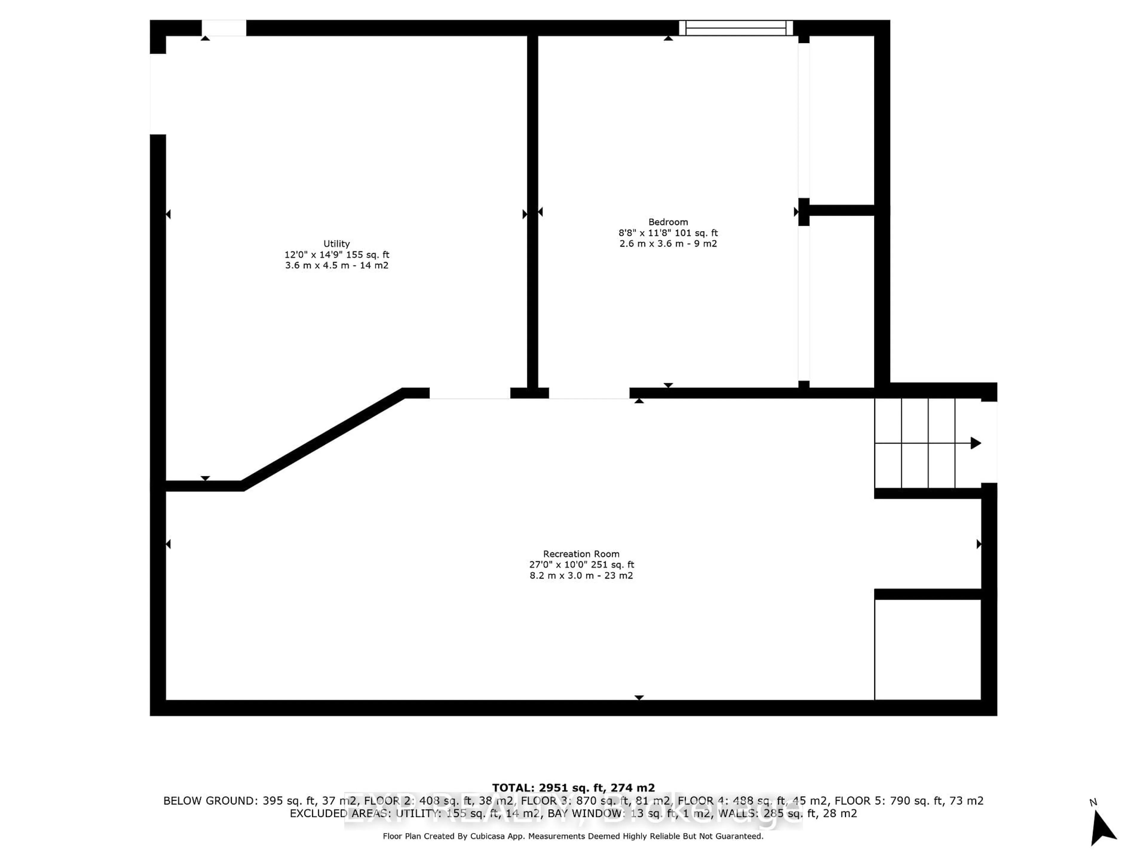 Floor plan for 36 Keewatin Cres, Ottawa Ontario K2E 6Z1