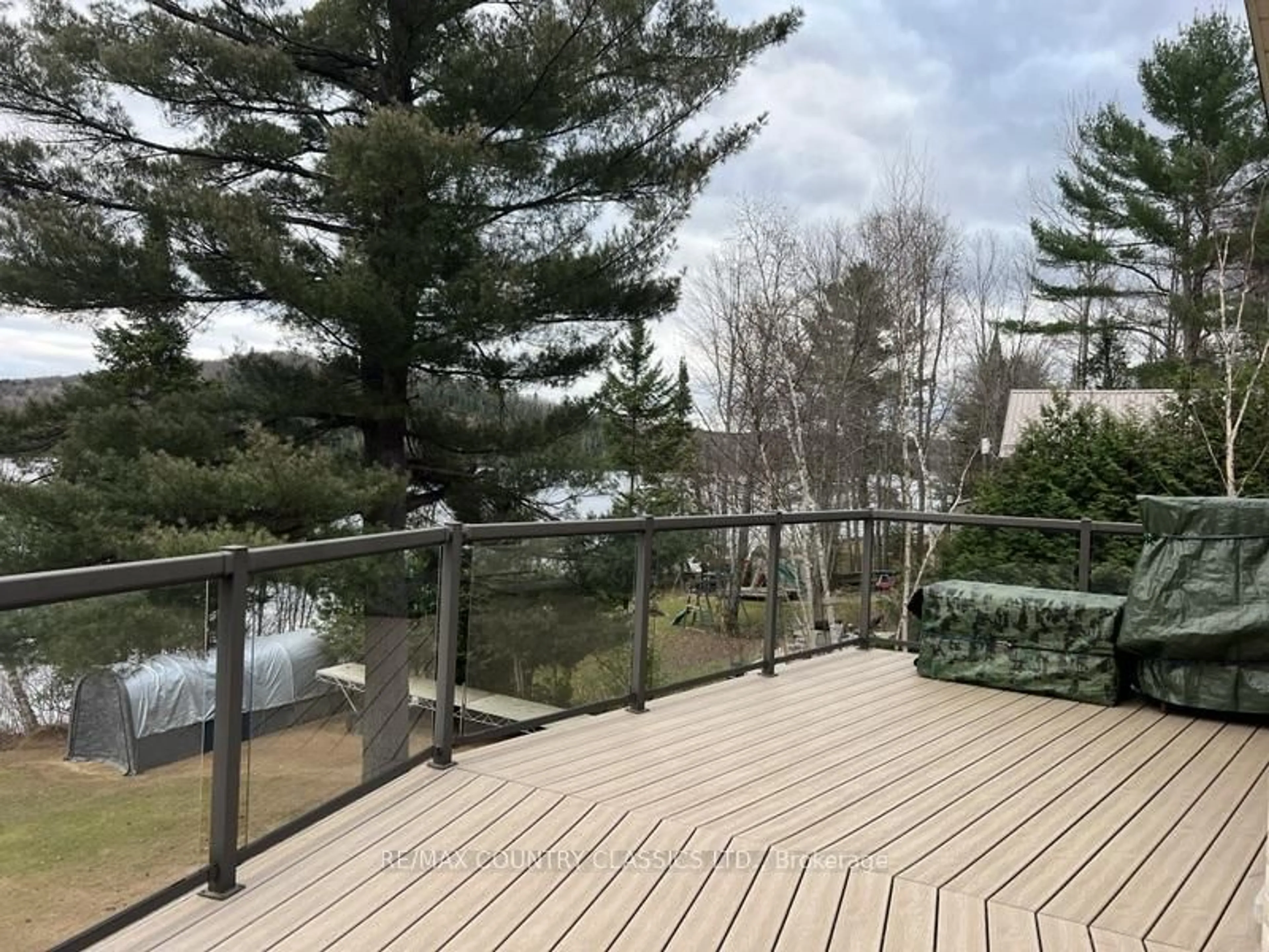 Patio, water/lake/river/ocean view for 90 Golden Shores Rd, Bancroft Ontario K0L 1C0