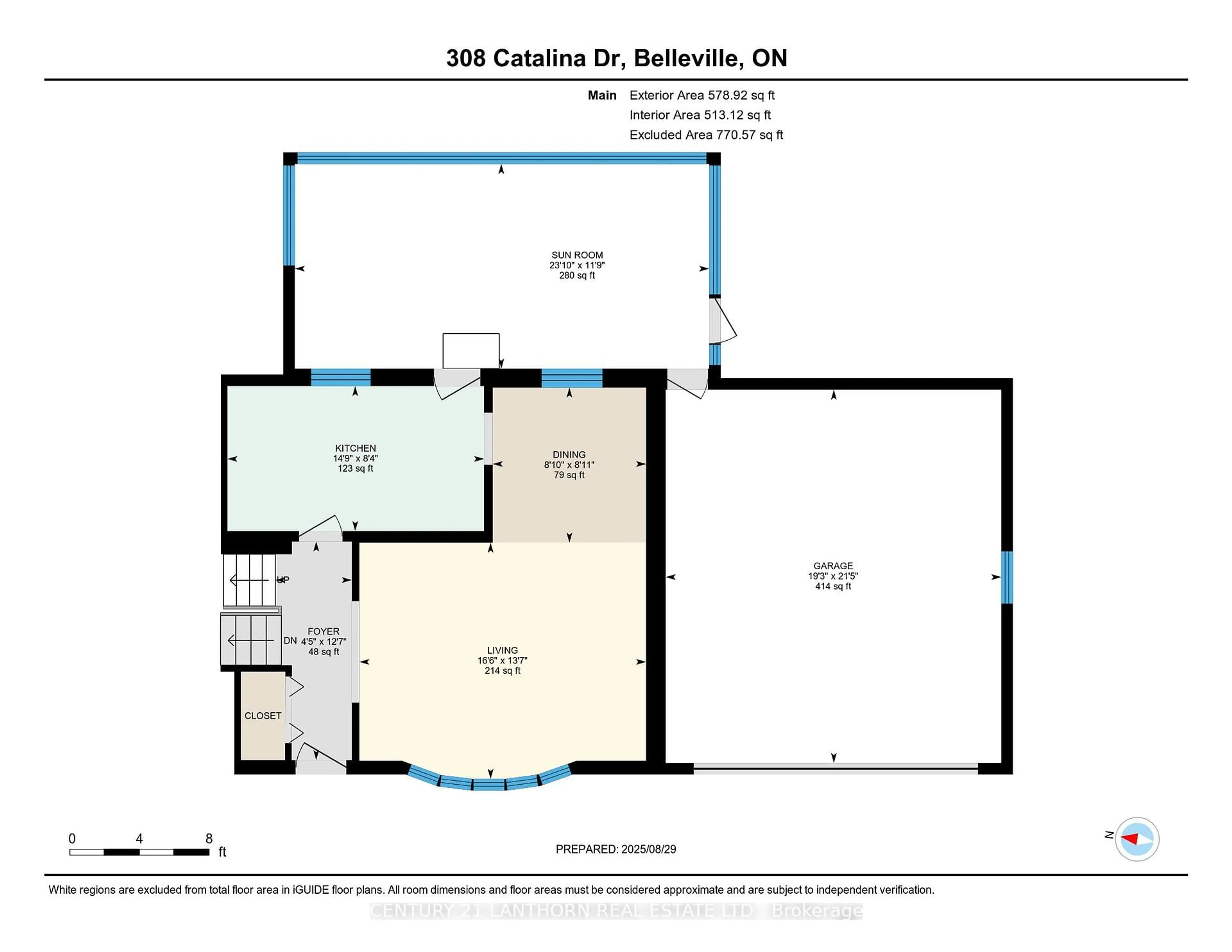 Floor plan for 308 Catalina Dr, Quinte West Ontario K8R 1C7