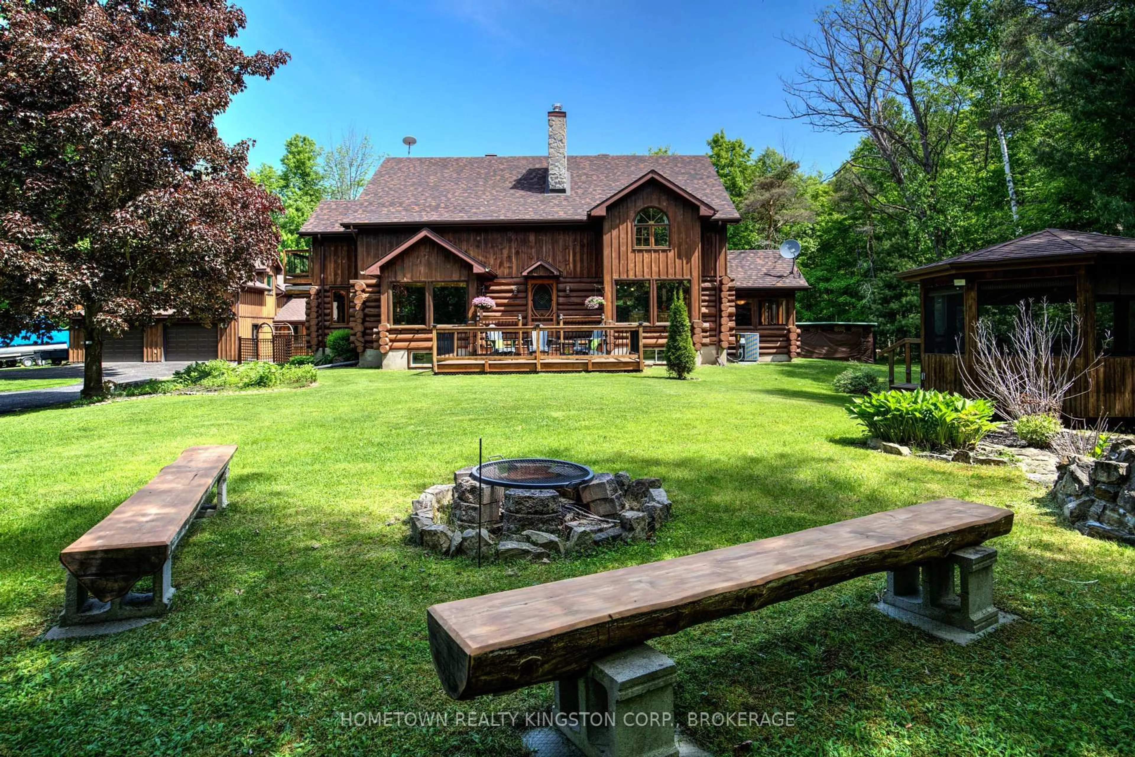 A pic from outside/outdoor area/front of a property/back of a property/a pic from drone, unknown for 199 Kelly's Rd, Rideau Lakes Ontario K7A 4S5