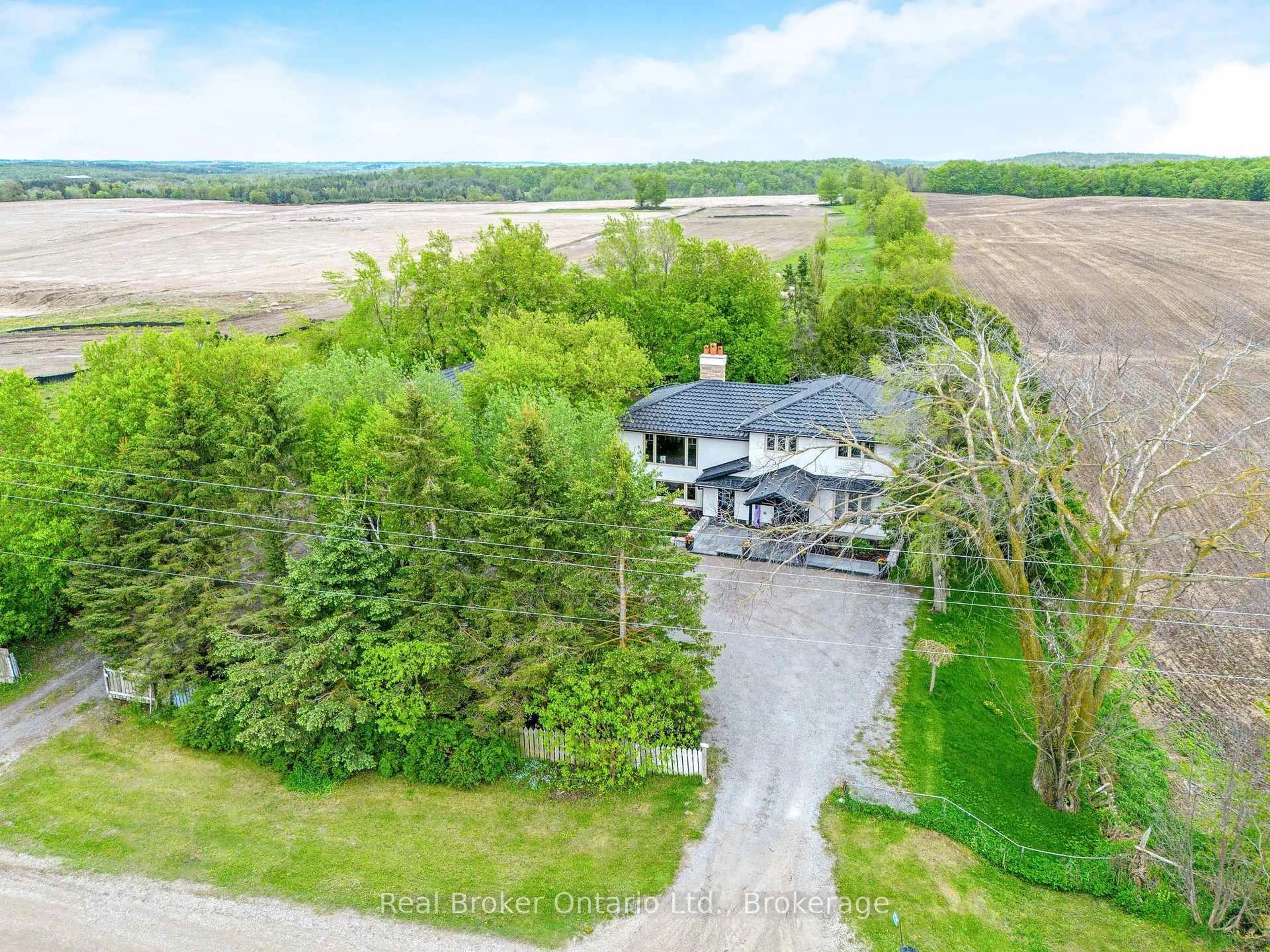 A pic from outside/outdoor area/front of a property/back of a property/a pic from drone, water/lake/river/ocean view for 5938 Trafalgar Rd, Erin Ontario N0B 1Z0