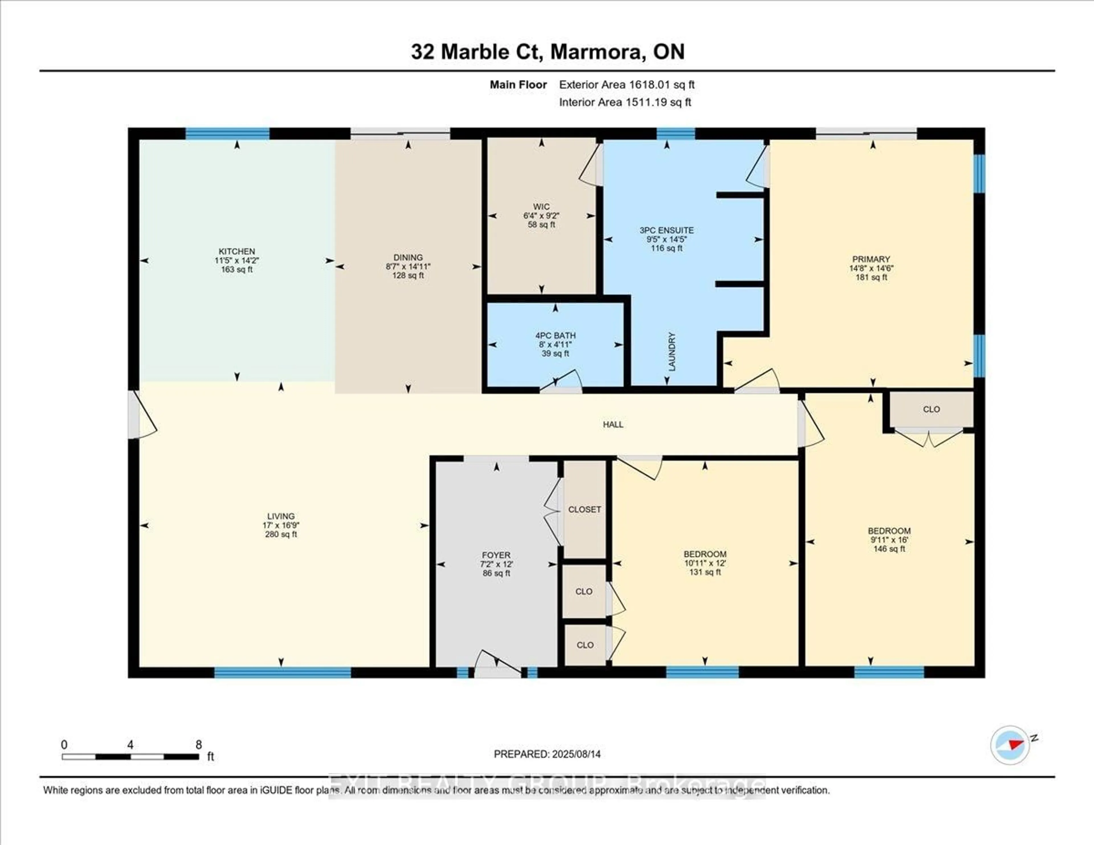 Floor plan for 32 Marble Crt, Limoges Ontario K0K 2M0