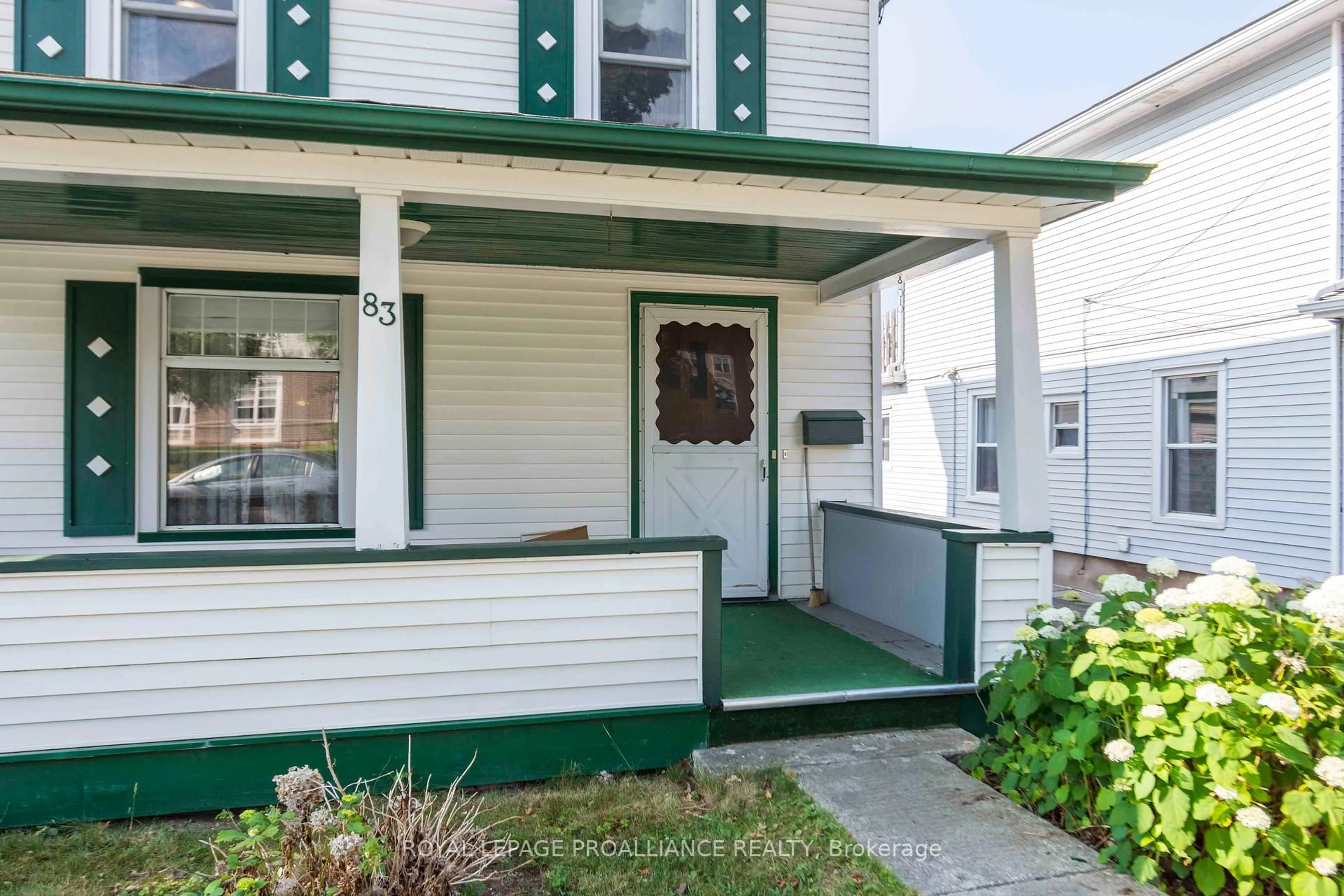 Home with vinyl exterior material, street for 83 Spring St, Quinte West Ontario K8V 3Y9