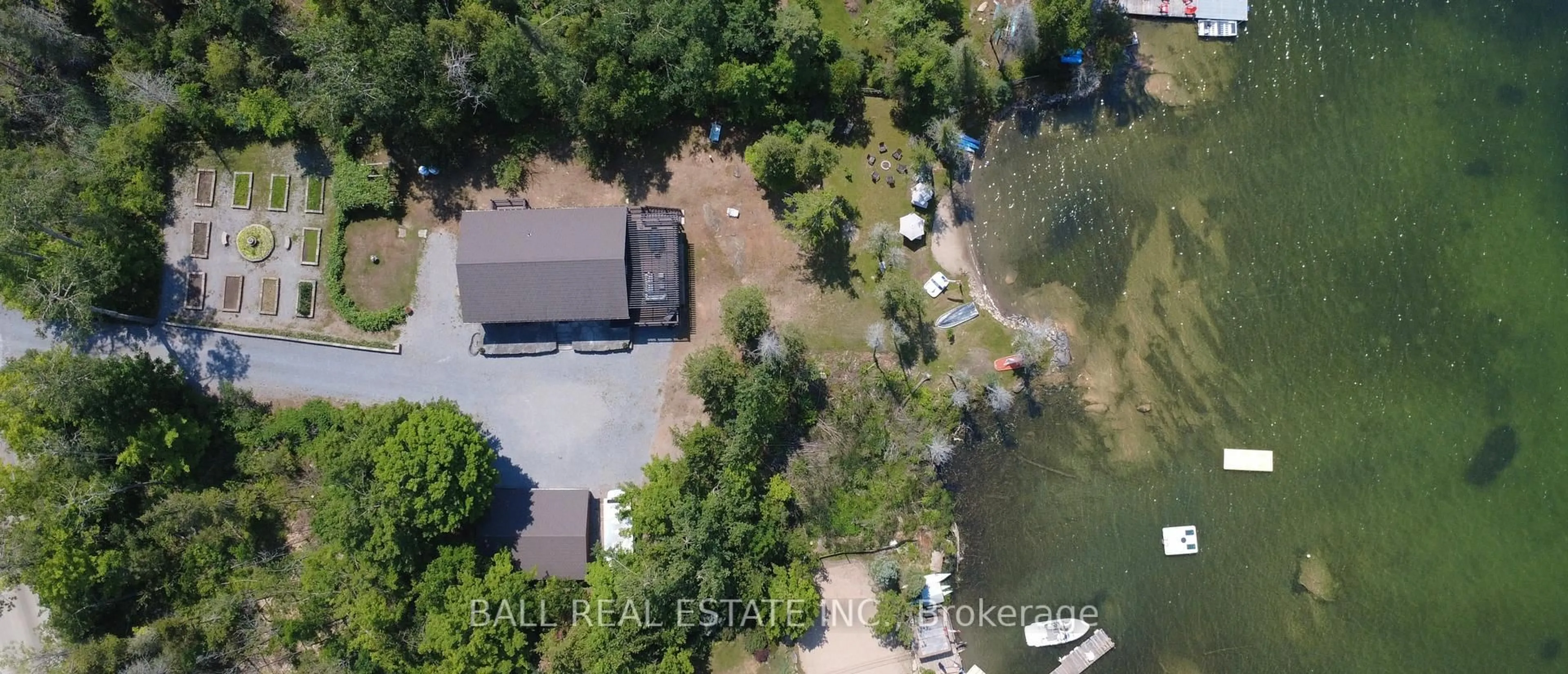 A pic from outside/outdoor area/front of a property/back of a property/a pic from drone, water/lake/river/ocean view for 154 JULIAN LAKE Rd, North Kawartha Ontario K0L 3E0