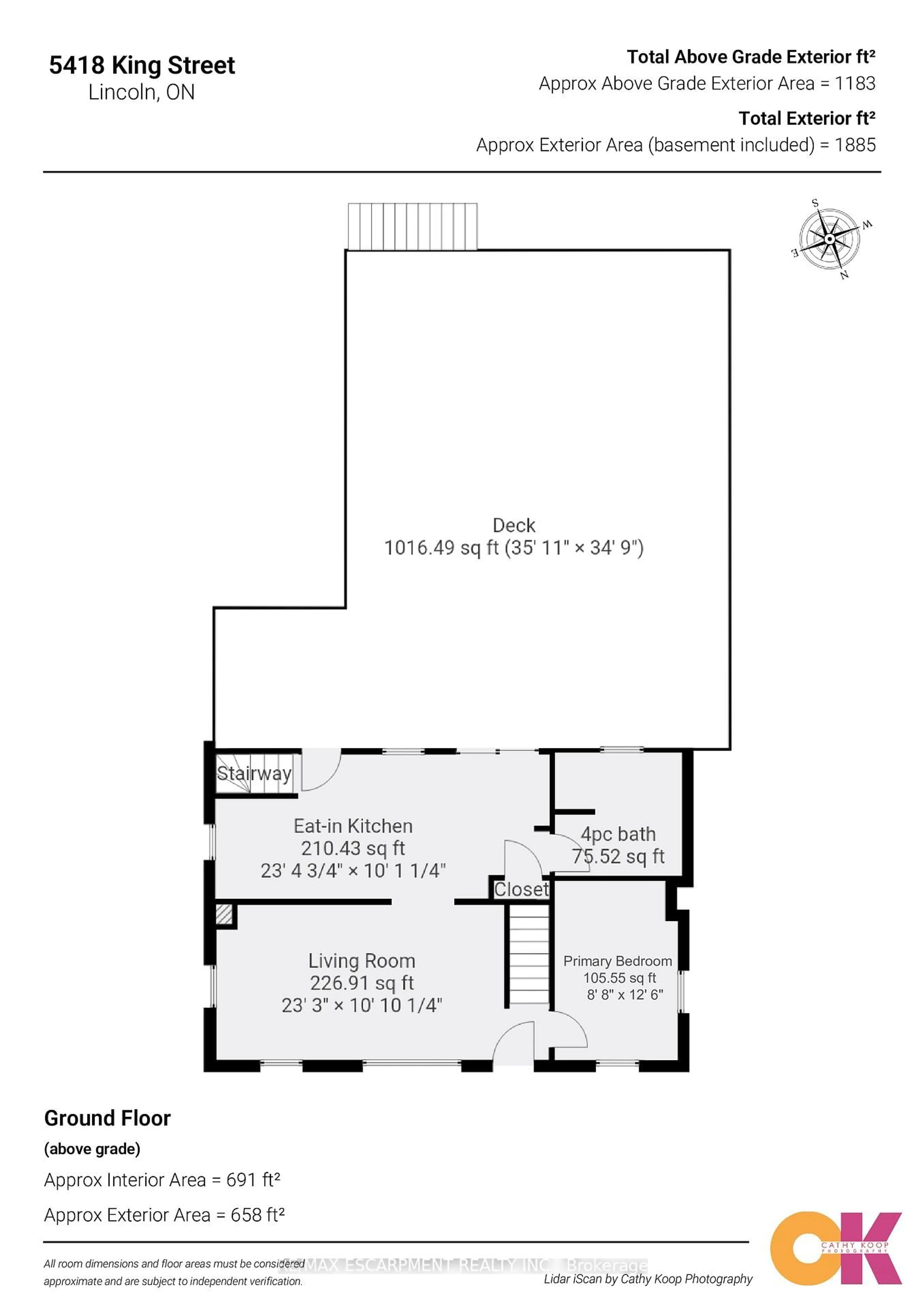 Floor plan for 5418 KING St, Lincoln Ontario L0R 1B3