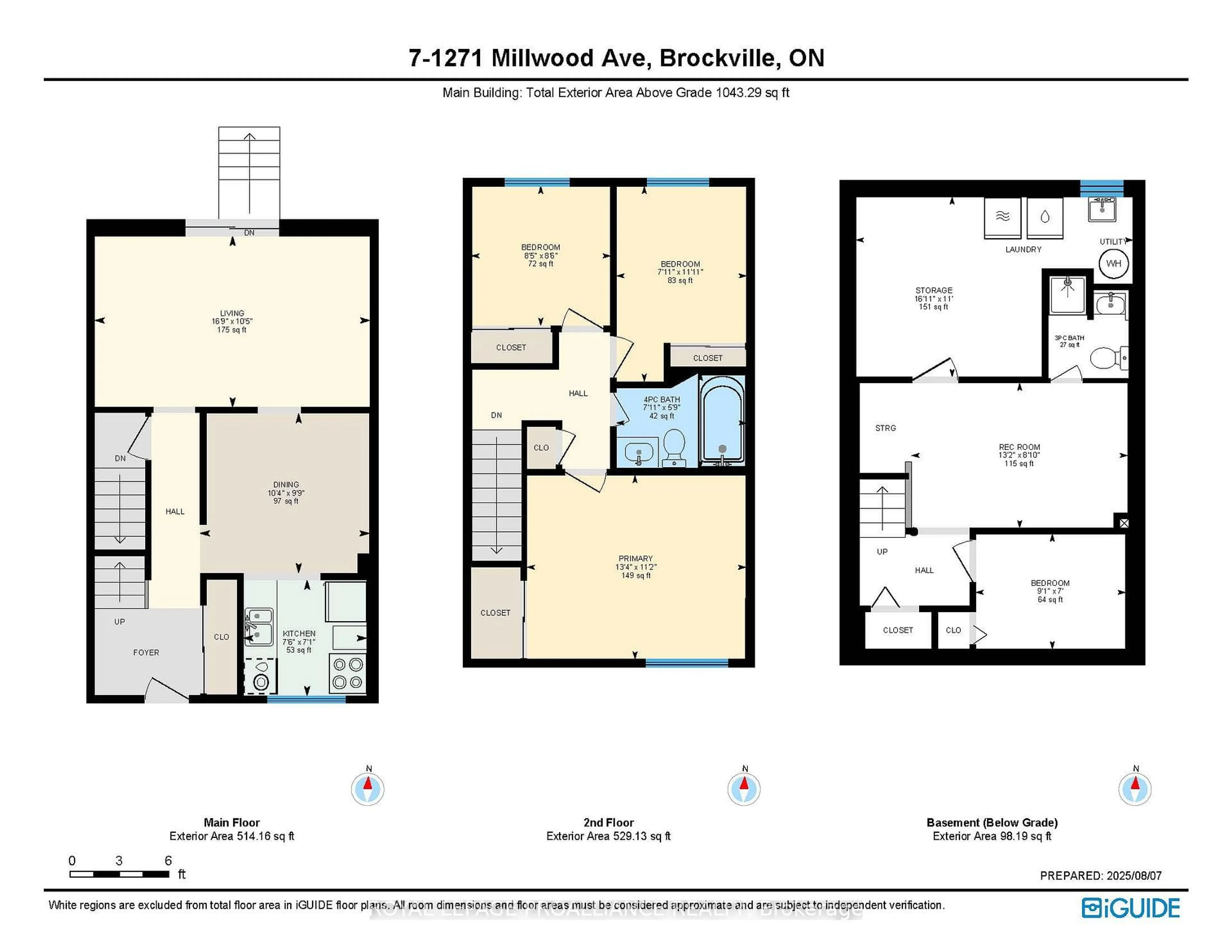 Floor plan for 1271 Millwood Ave #7, Brockville Ontario K6V 6J4