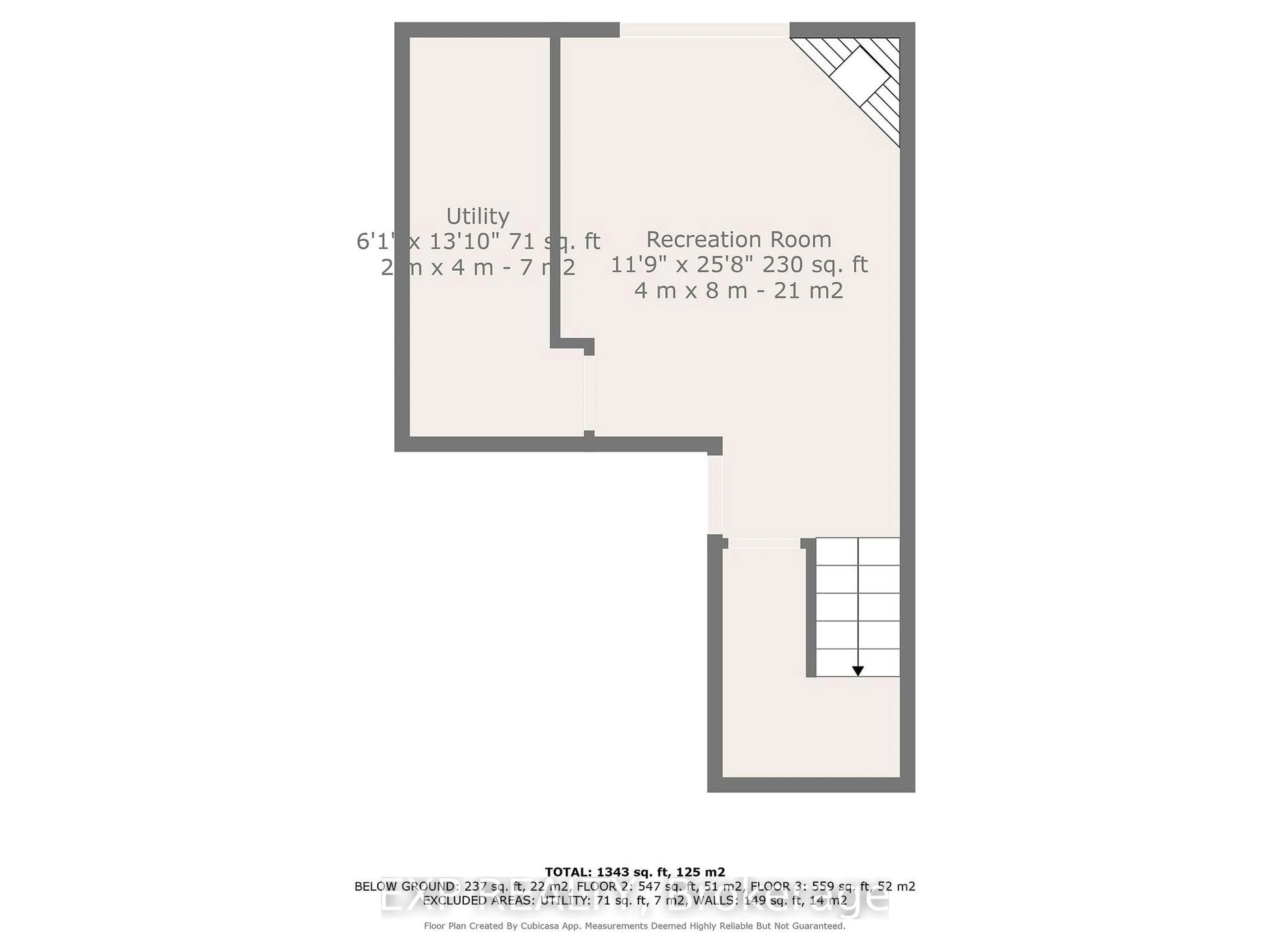 Floor plan for 609 COLBORNE St, London East Ontario N6B 2V3