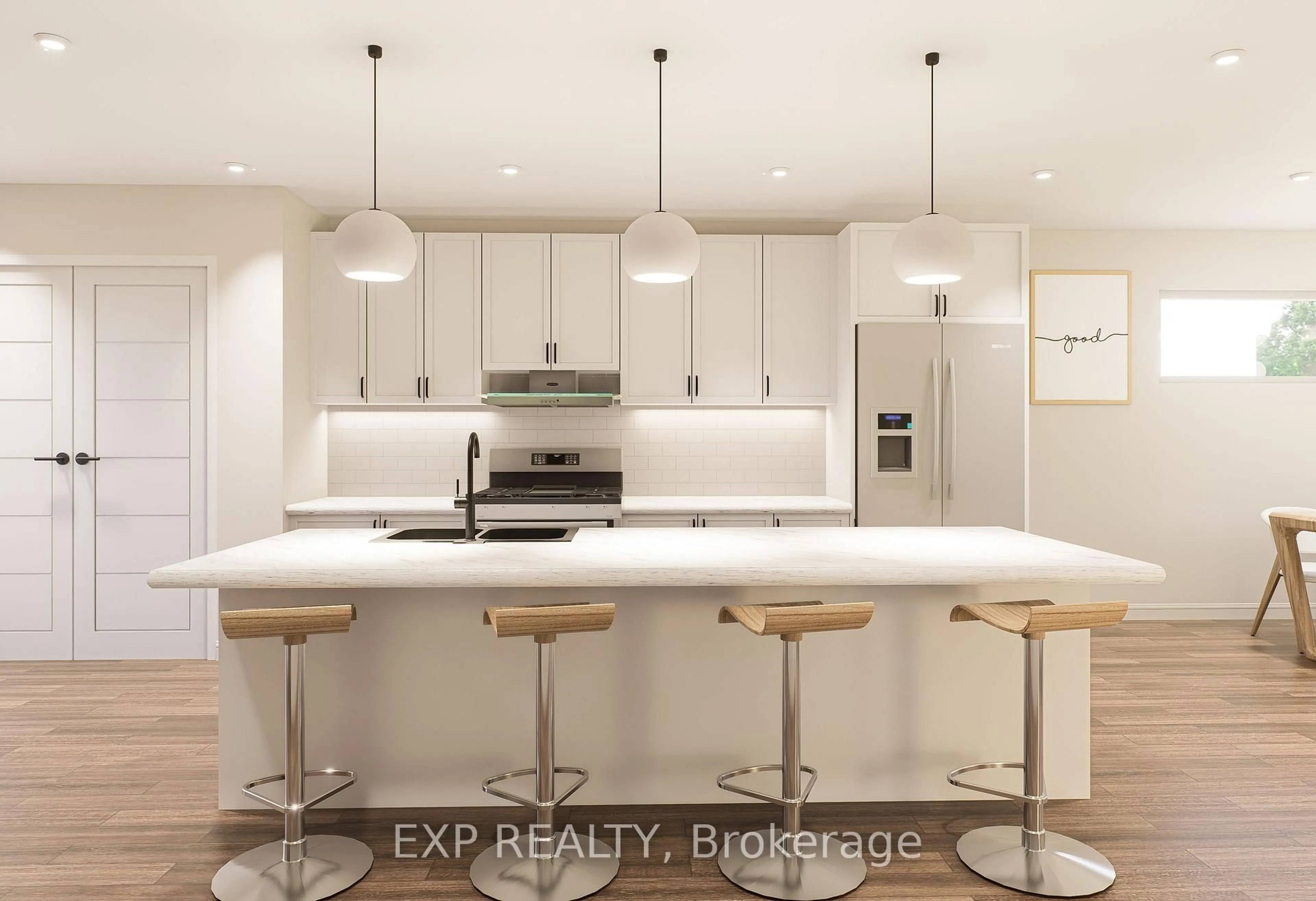 Contemporary kitchen, ceramic/tile floor for 63 Carpe St, Casselman Ontario K0A 1M0