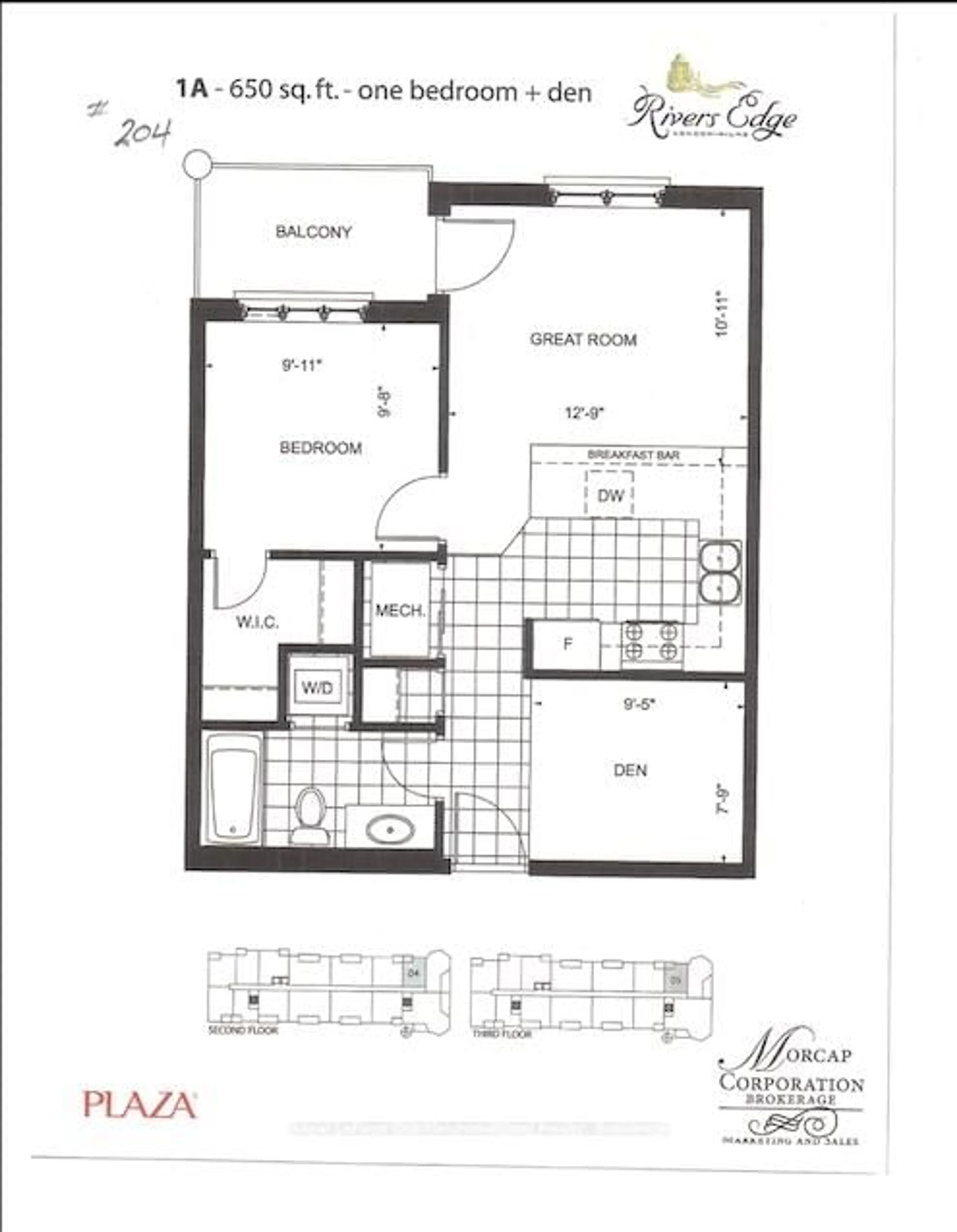 Floor plan for 50 Mill St #204, Port Hope Ontario L1A 2T2