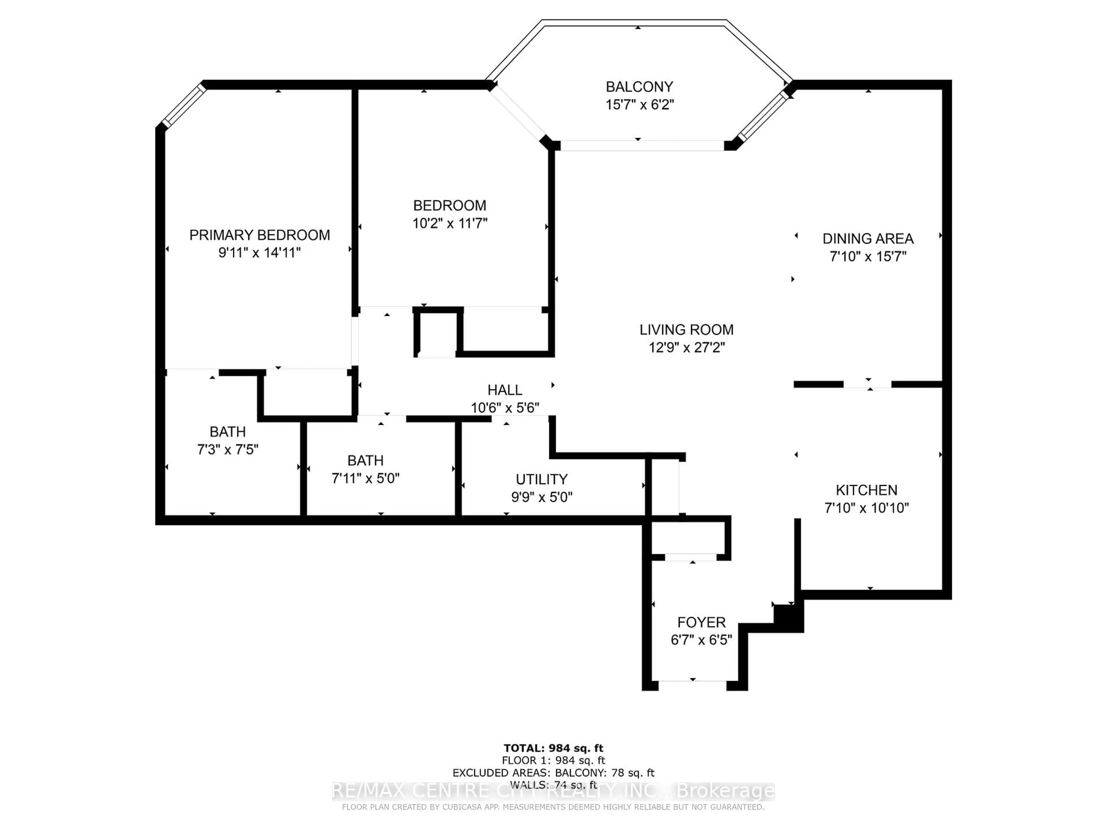 Floor plan for 363 Colborne St #1603, London East Ontario N6B 3N3