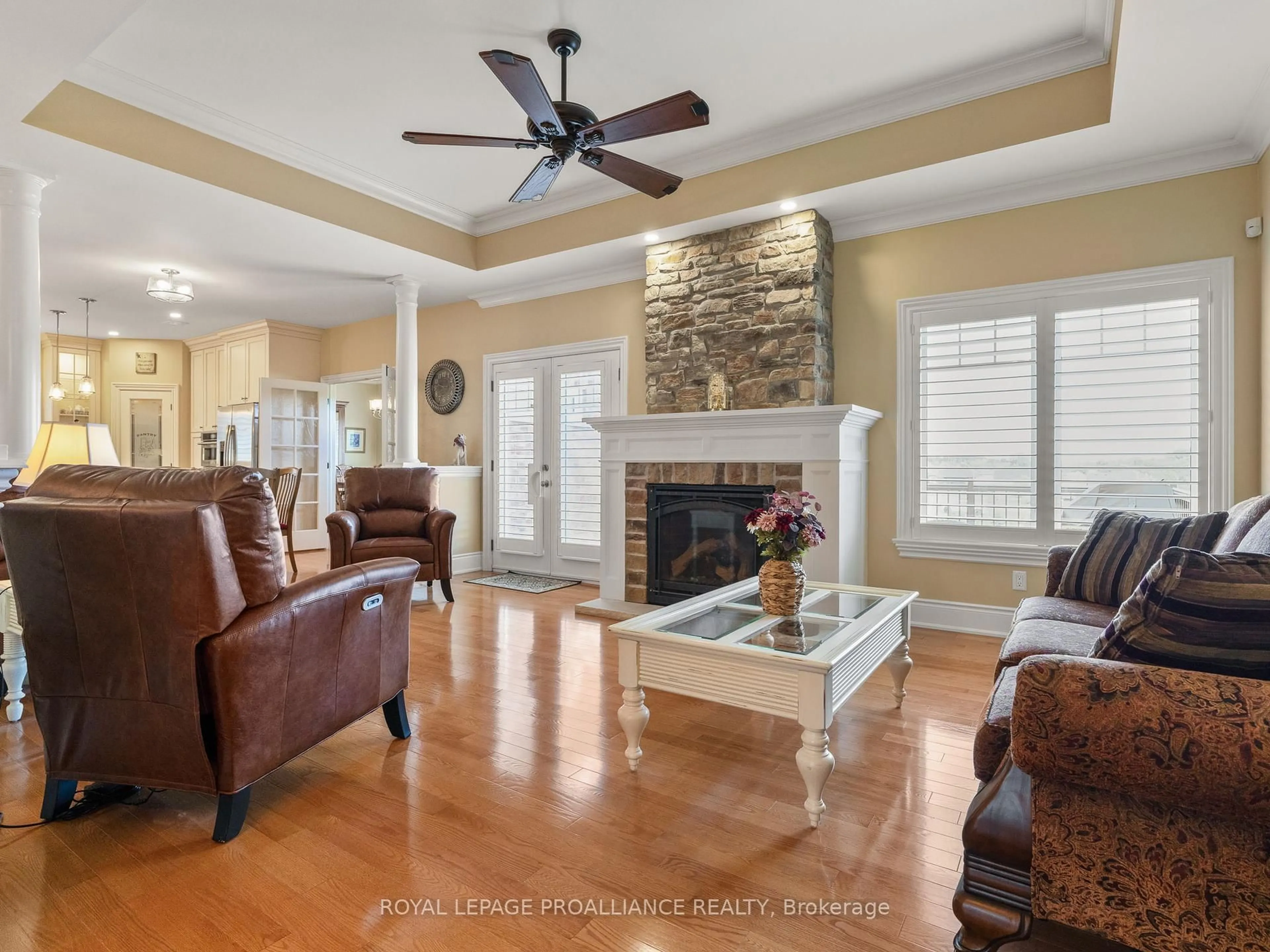 Living room with furniture, ceramic/tile floor for 349 Brimley Rd, Alnwick/Haldimand Ontario K0K 2G0