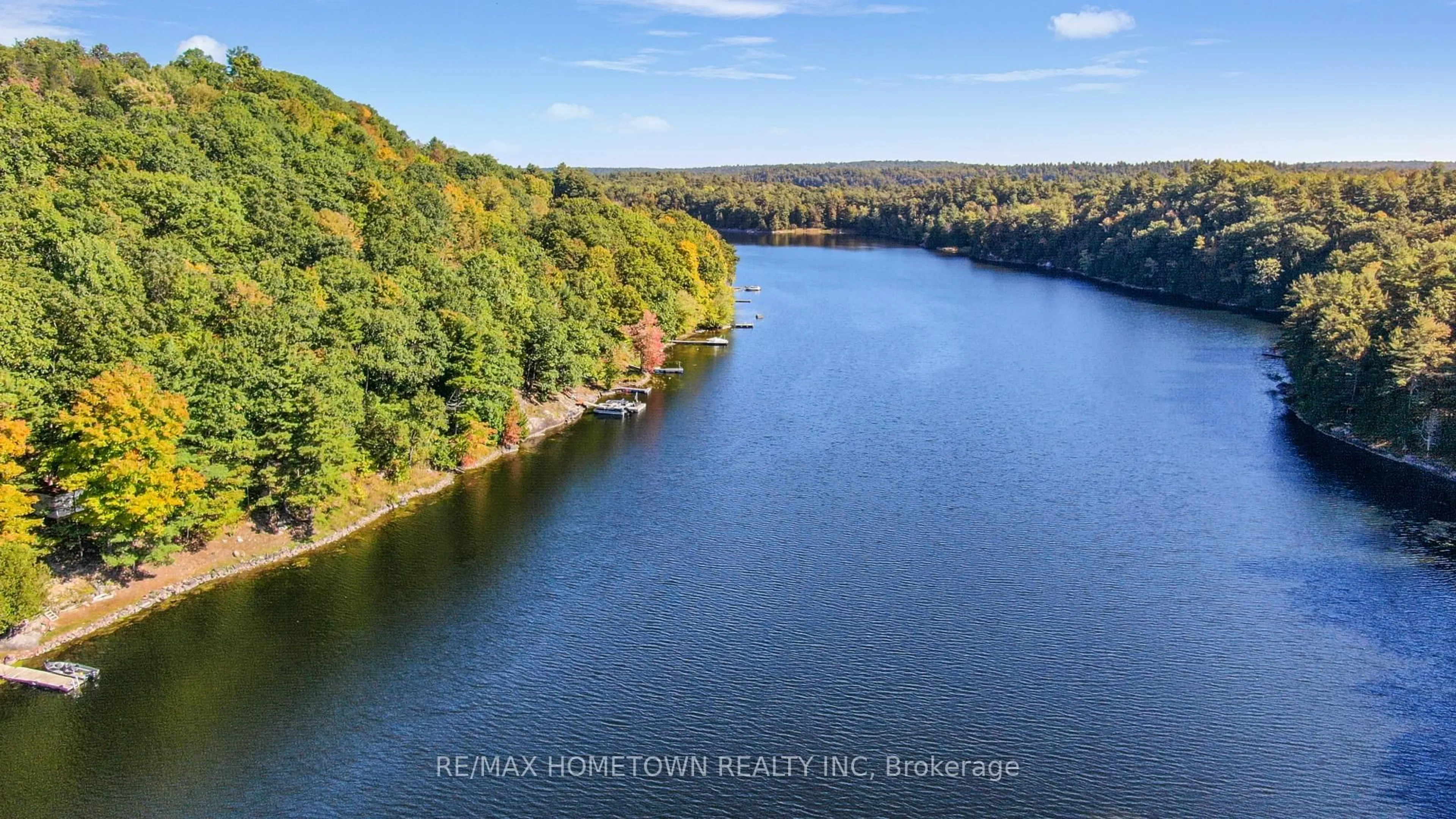 A pic from outside/outdoor area/front of a property/back of a property/a pic from drone, water/lake/river/ocean view for 961 Narrows Lane, Leeds and the Thousand Islands Ontario K0E 1N0