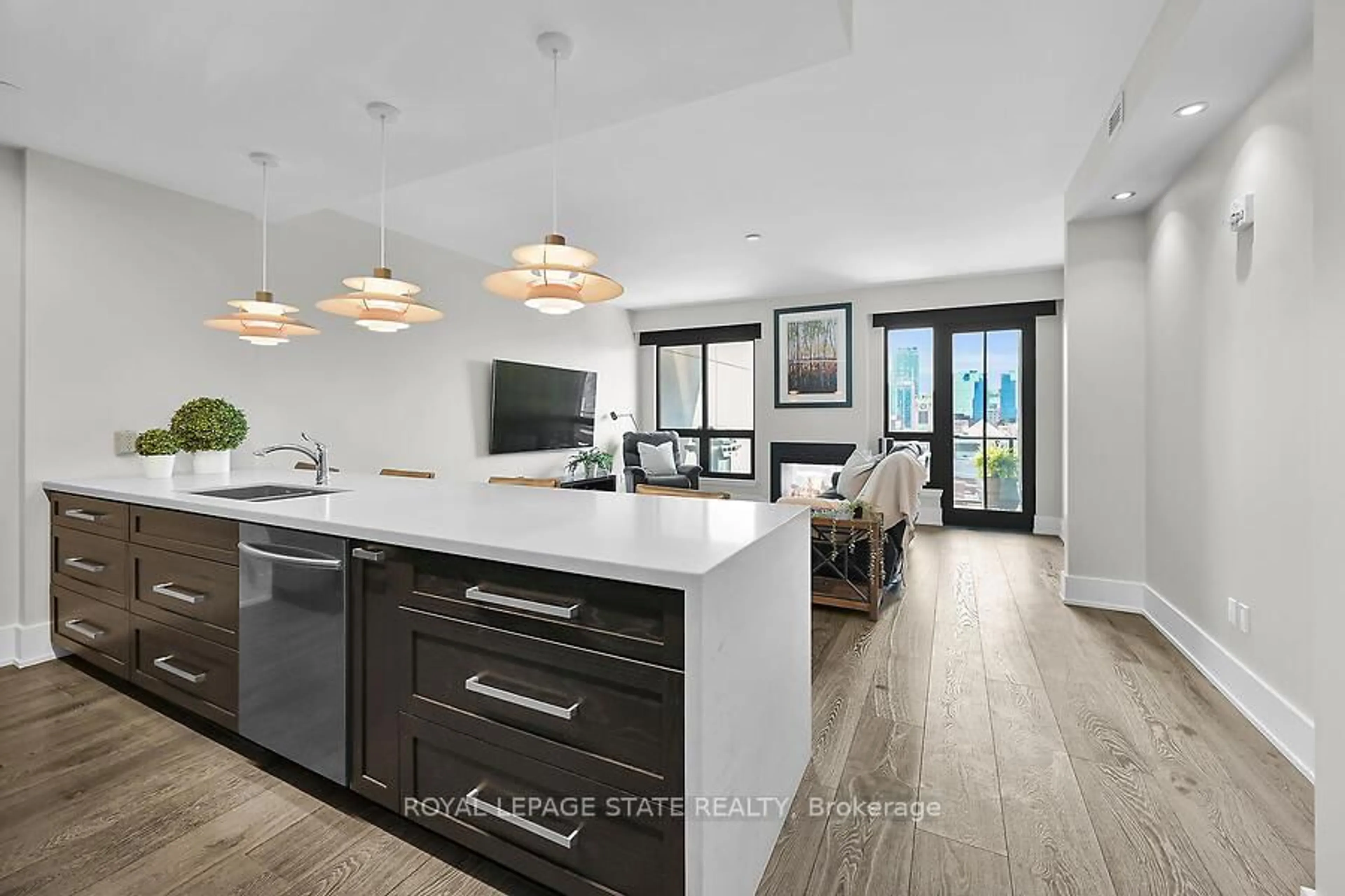 Open concept kitchen, unknown for 181 James St #PH804, Hamilton Ontario L8R 2K9