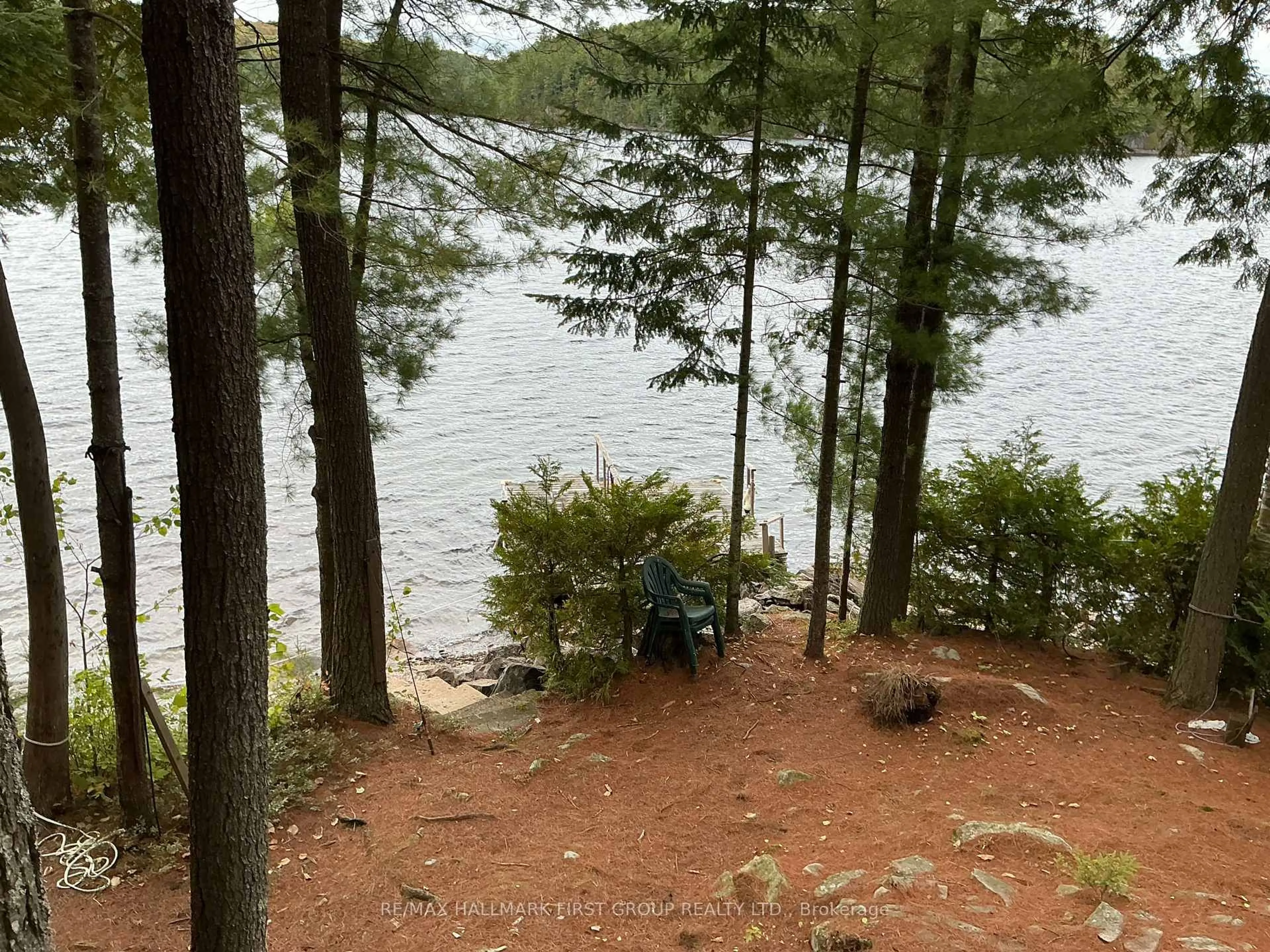 A pic from outside/outdoor area/front of a property/back of a property/a pic from drone, water/lake/river/ocean view for 10209 Little Hawk-West Shore, Algonquin Highlands Ontario K0M 1J1
