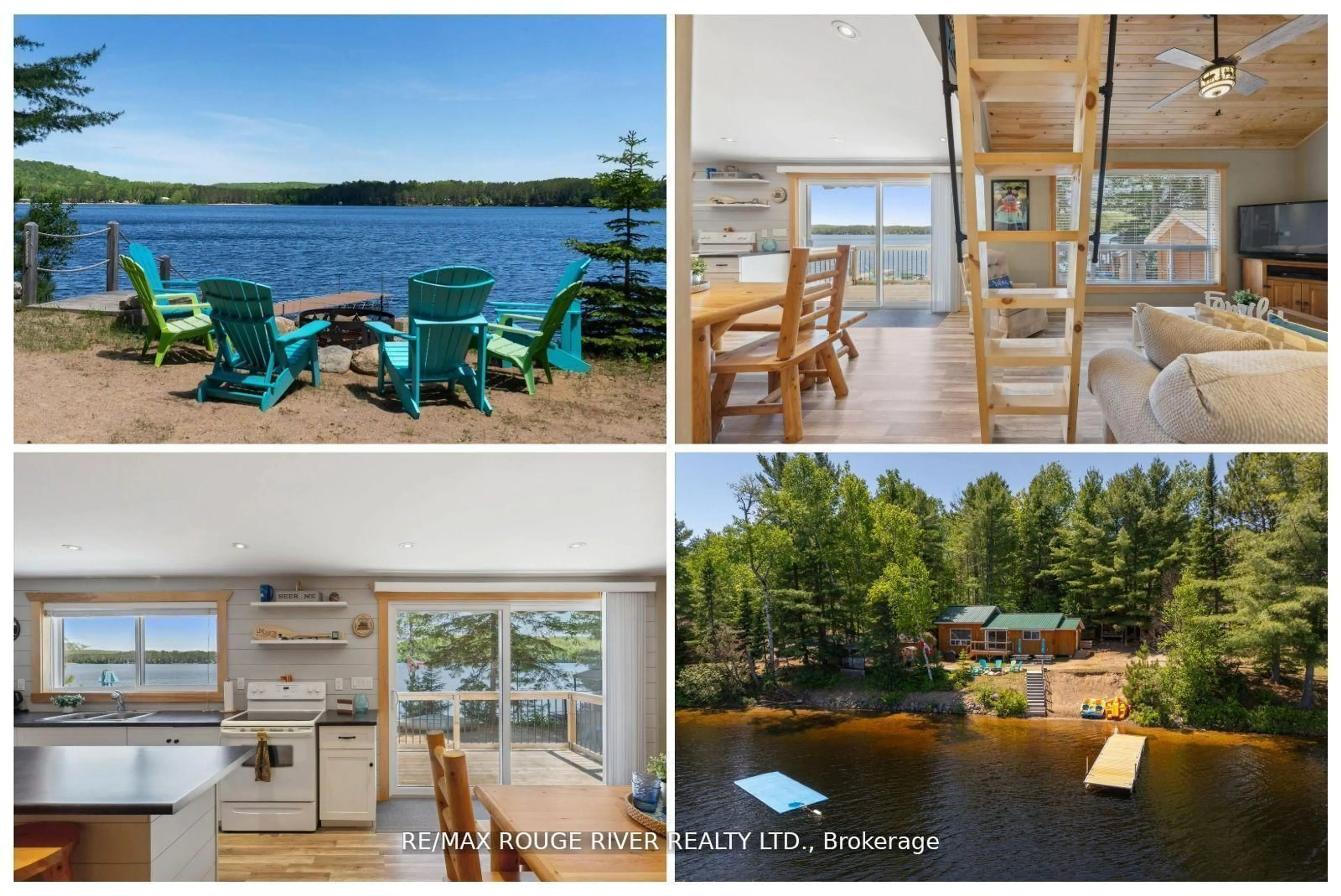 A pic from outside/outdoor area/front of a property/back of a property/a pic from drone, water/lake/river/ocean view for 214B Centre Rd, Maynooth Ontario K0L 2K0