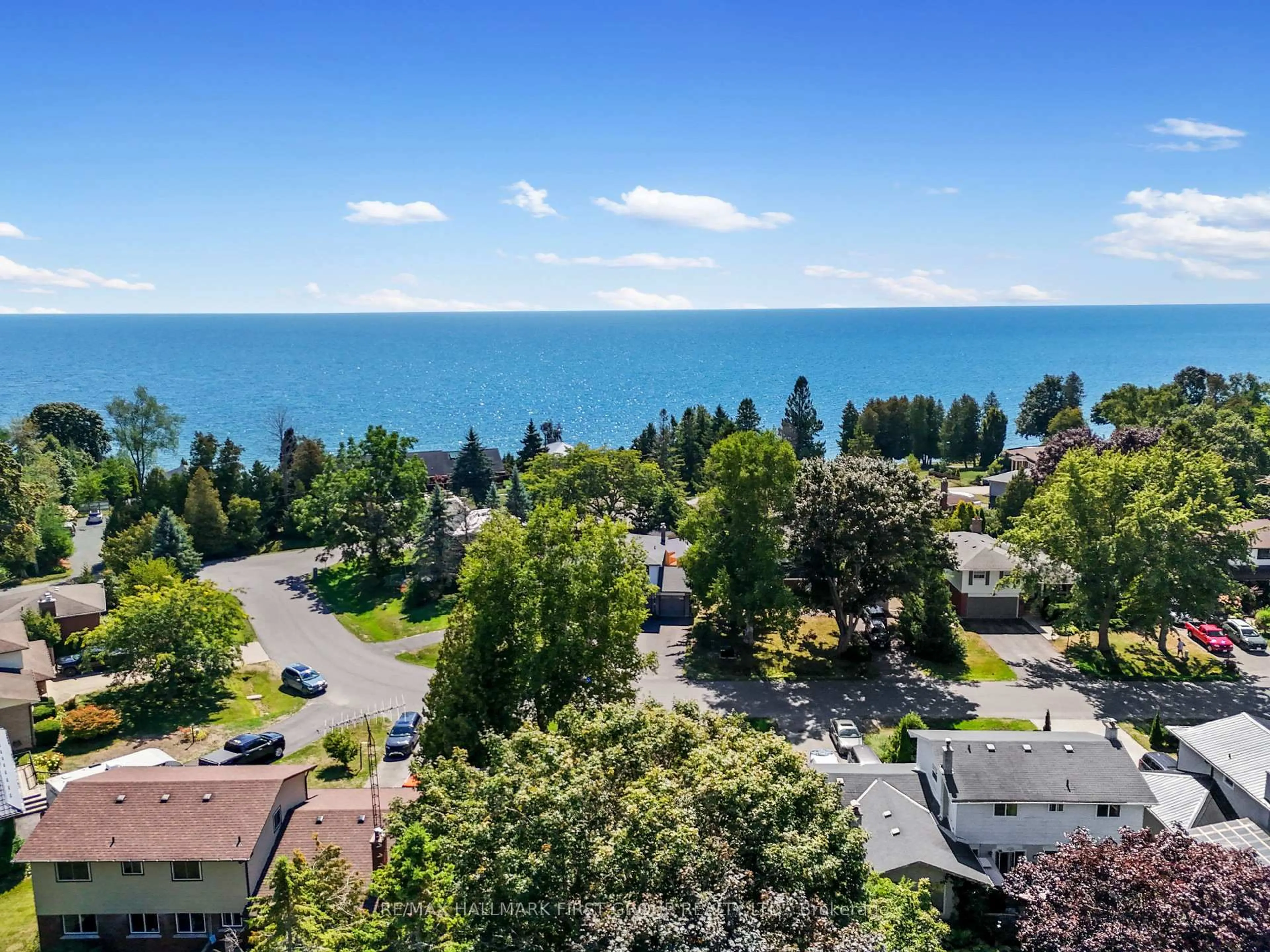 A pic from outside/outdoor area/front of a property/back of a property/a pic from drone, water/lake/river/ocean view for 8 Ravensdale Rd, Cobourg Ontario K9A 2B9