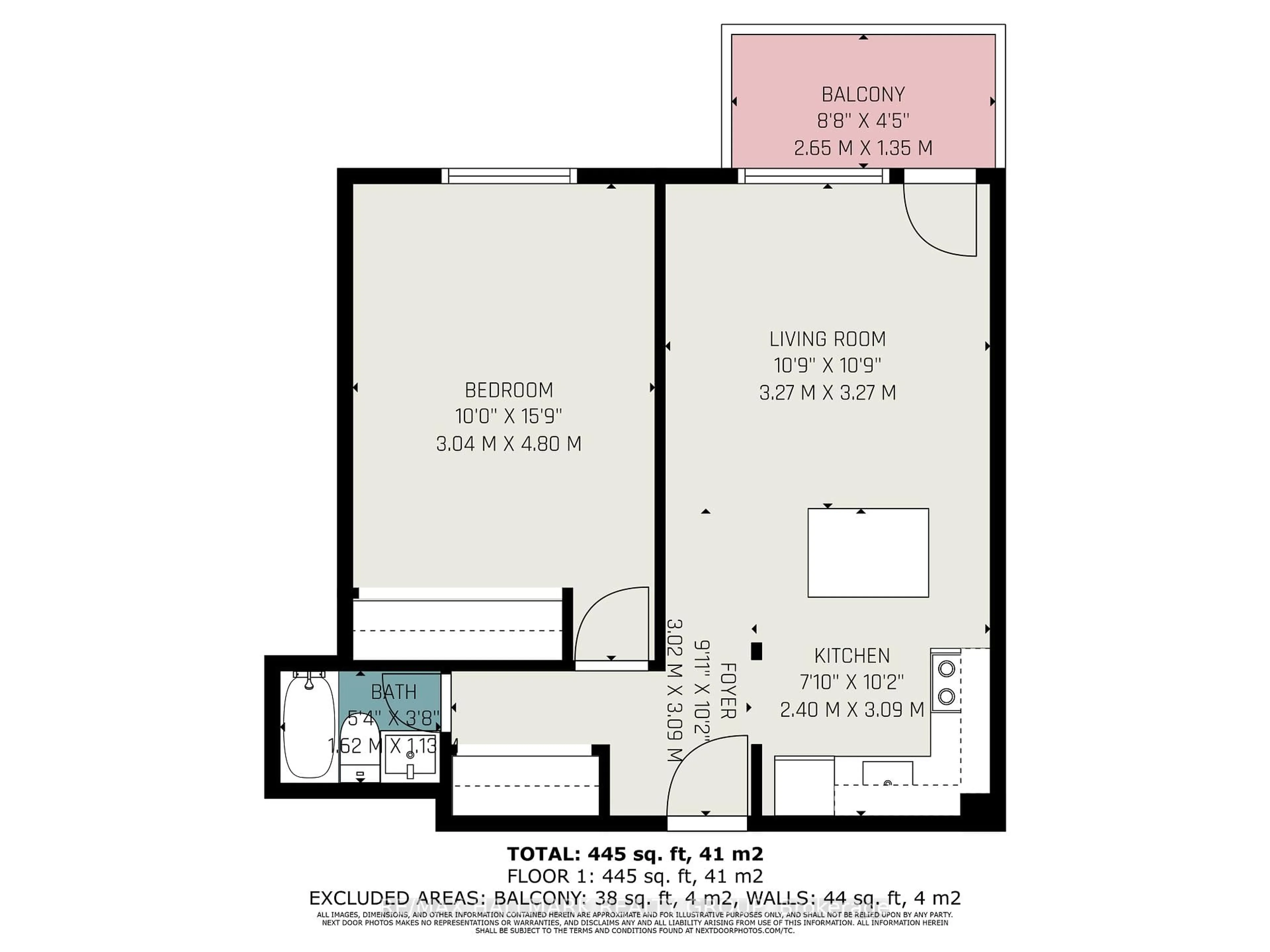 Floor plan for 2041 Arrowsmith Dr. Dr #203C, Ottawa Ontario K1J 7V7