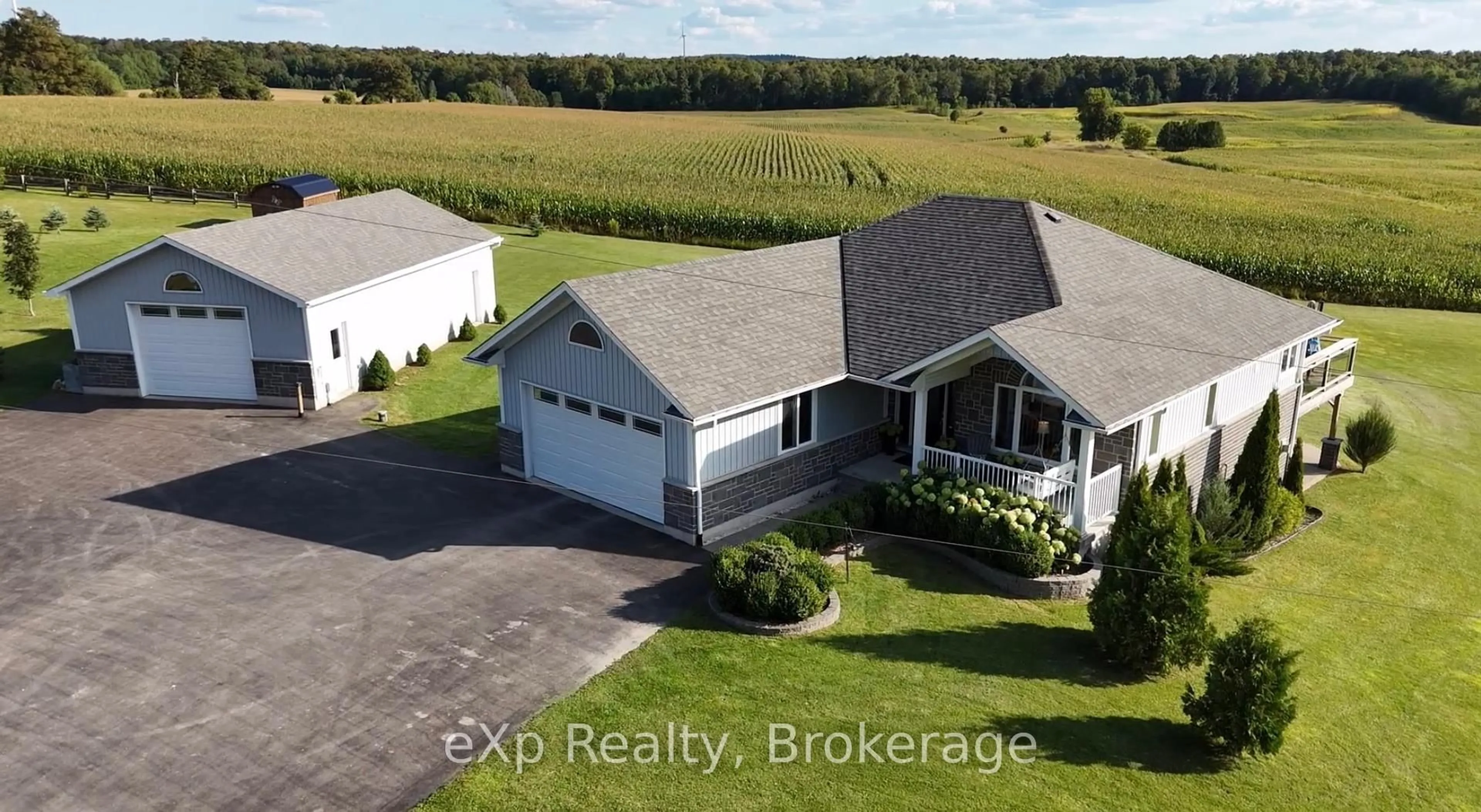 A pic from outside/outdoor area/front of a property/back of a property/a pic from drone, building for 343850 North Line, West Grey Ontario N0C 1K0