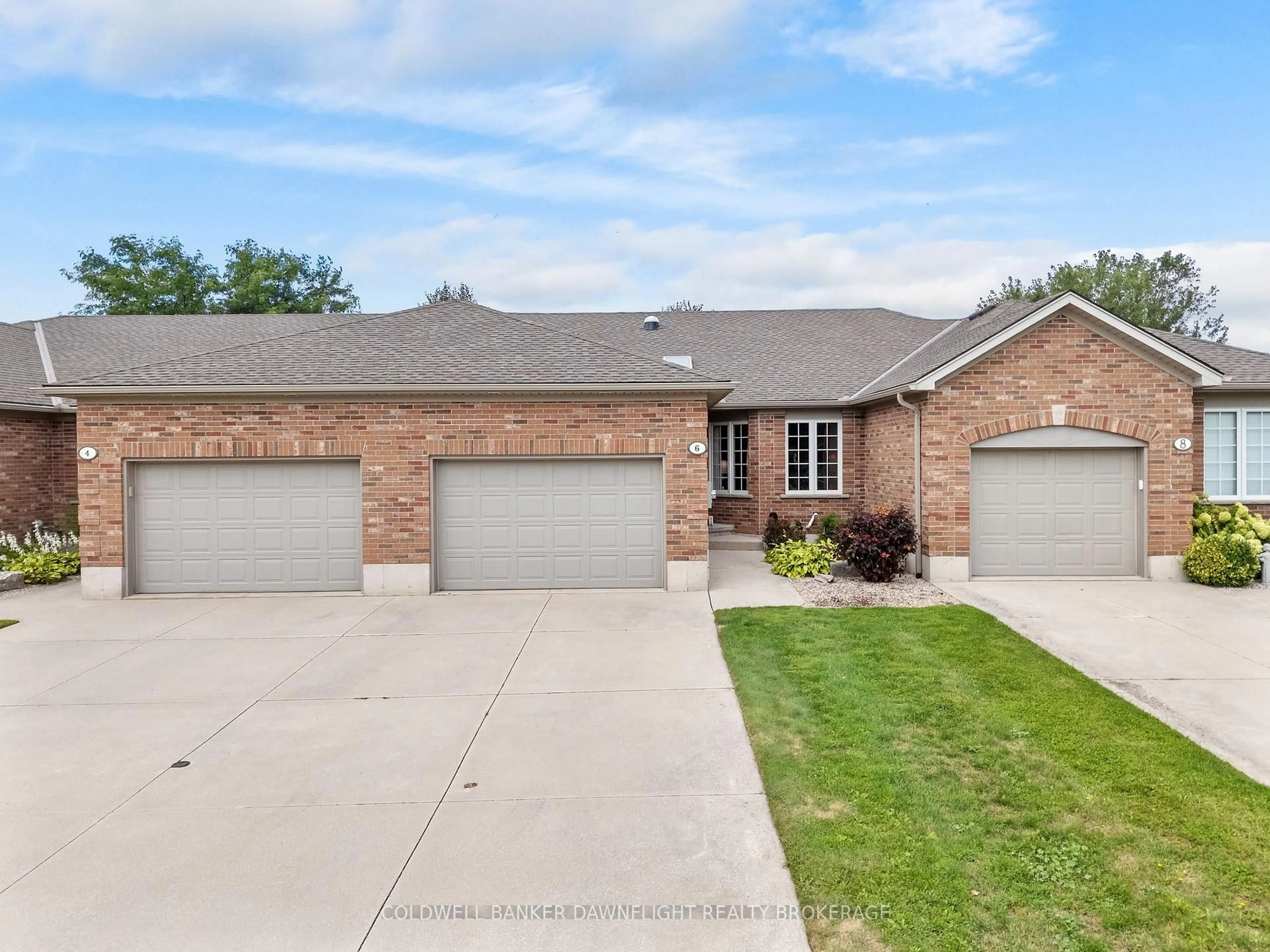 Home with brick exterior material, street for 6 Shadow Lane, South Huron Ontario N0M 1S1