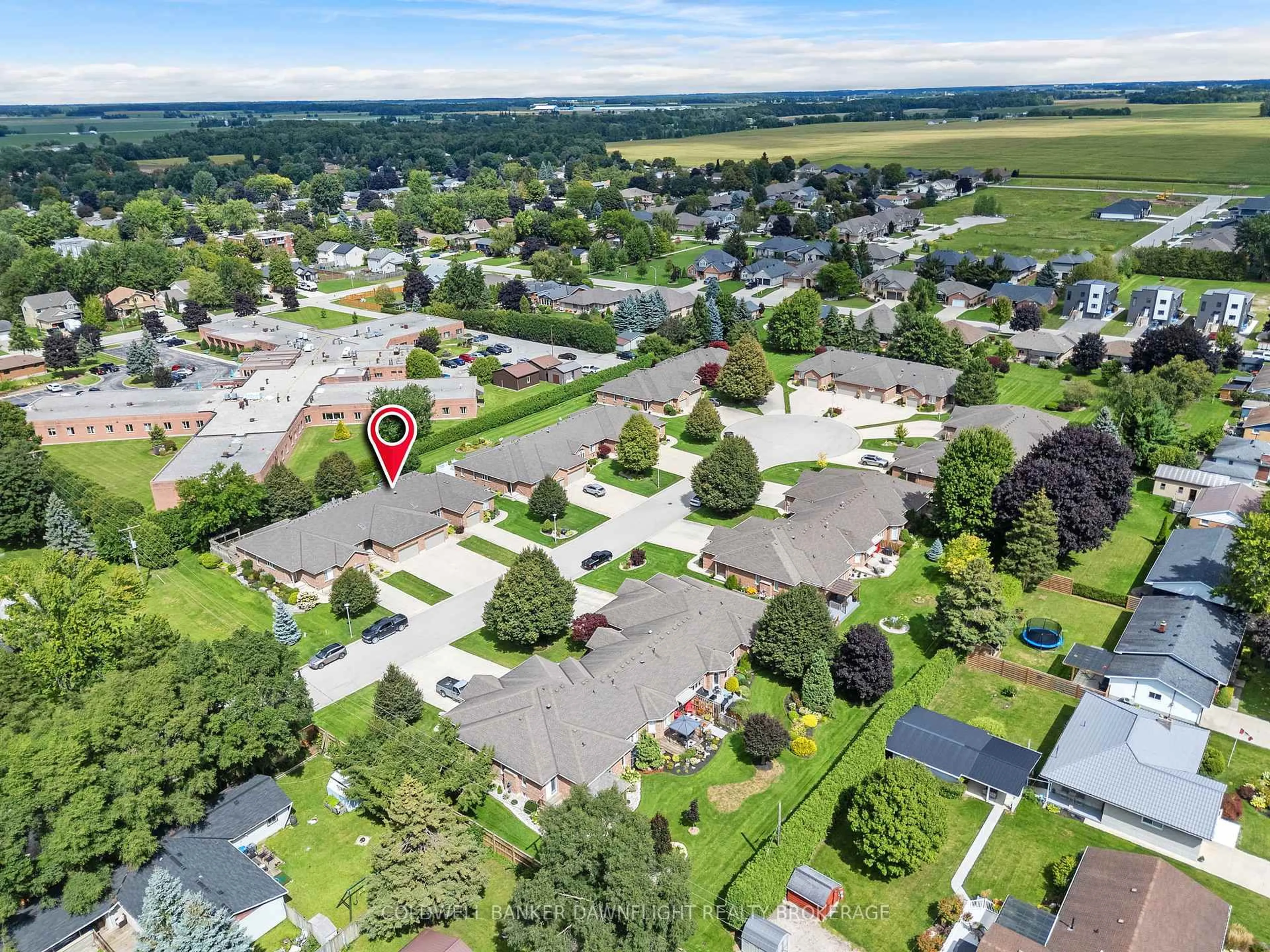 A pic from outside/outdoor area/front of a property/back of a property/a pic from drone, street for 6 Shadow Lane, South Huron Ontario N0M 1S1