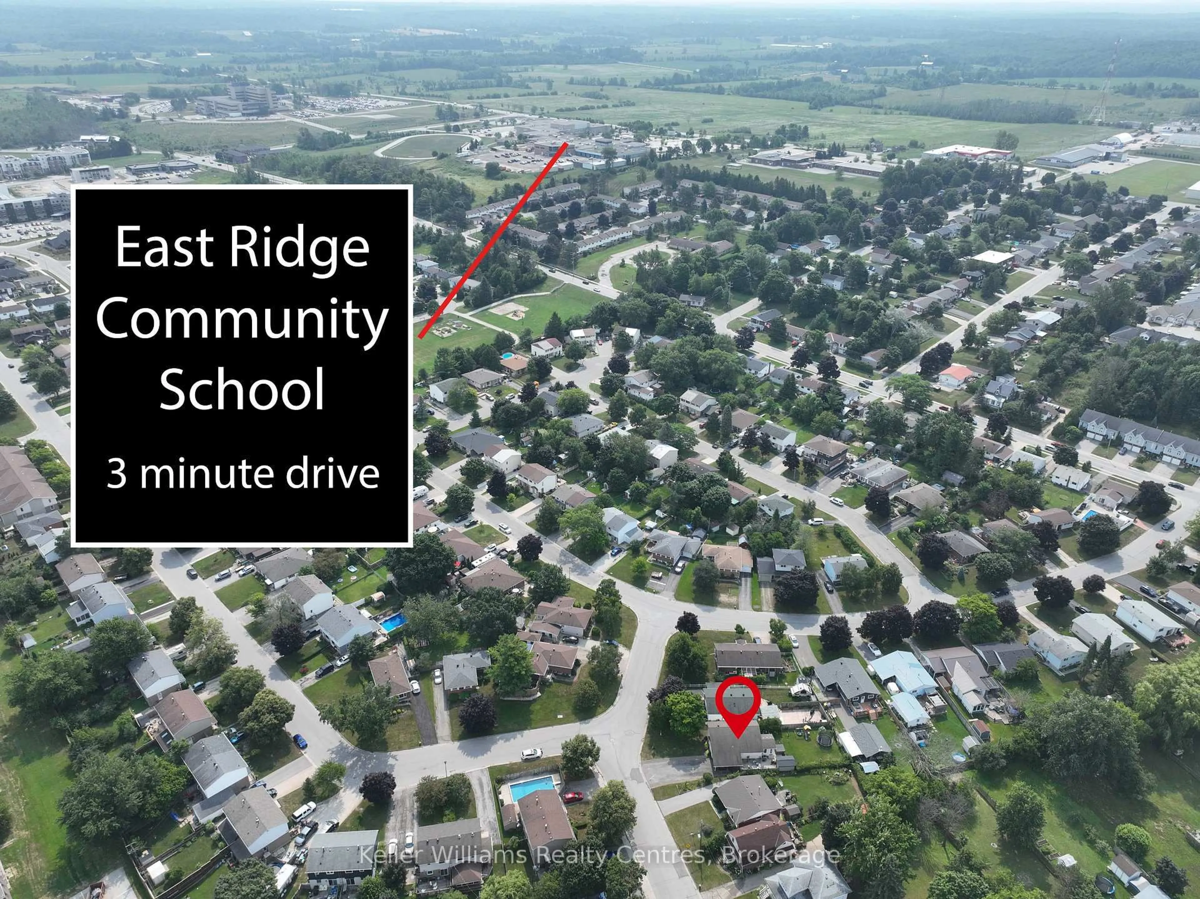 A pic from outside/outdoor area/front of a property/back of a property/a pic from drone, street for 973 15th St A E St, Owen Sound Ontario N4K 1Y2