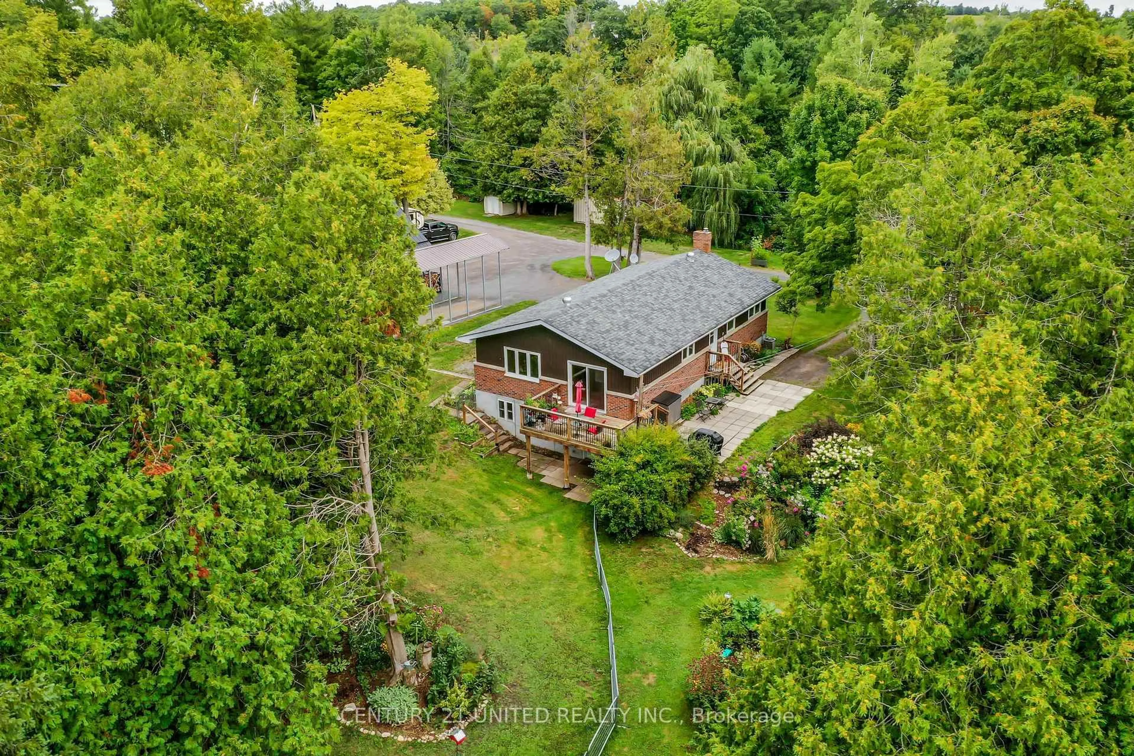 A pic from outside/outdoor area/front of a property/back of a property/a pic from drone, unknown for 50 Brights Lane, Trent Hills Ontario K0L 1L0