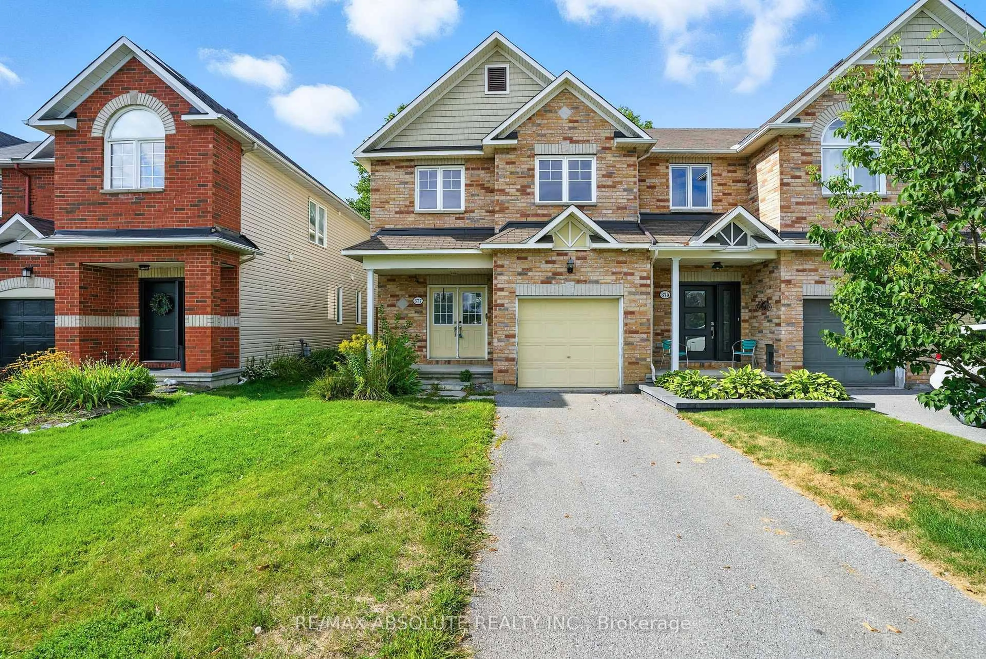 Home with brick exterior material, street for 377 Celtic Ridge Cres, Ottawa Ontario K2W 0B5