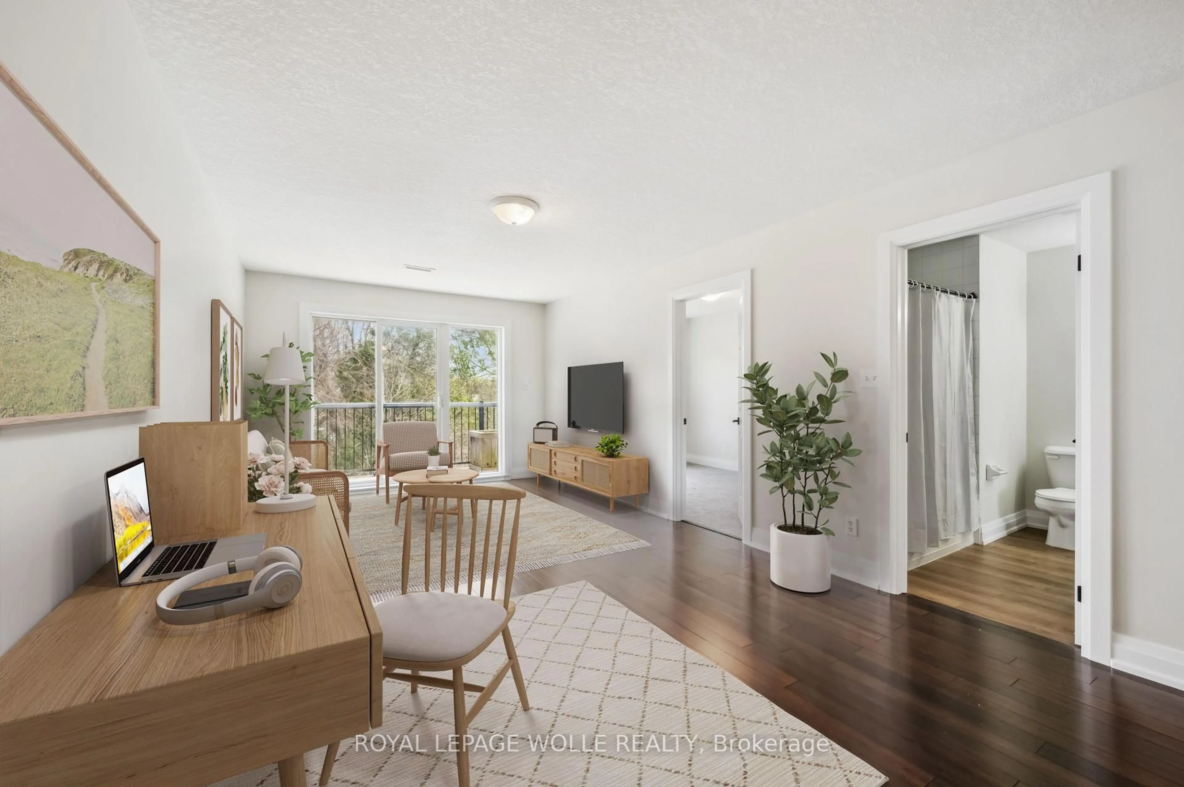 Living room with furniture, unknown for 45 Cedarhill Cres #12D, Kitchener Ontario N2E 0A2