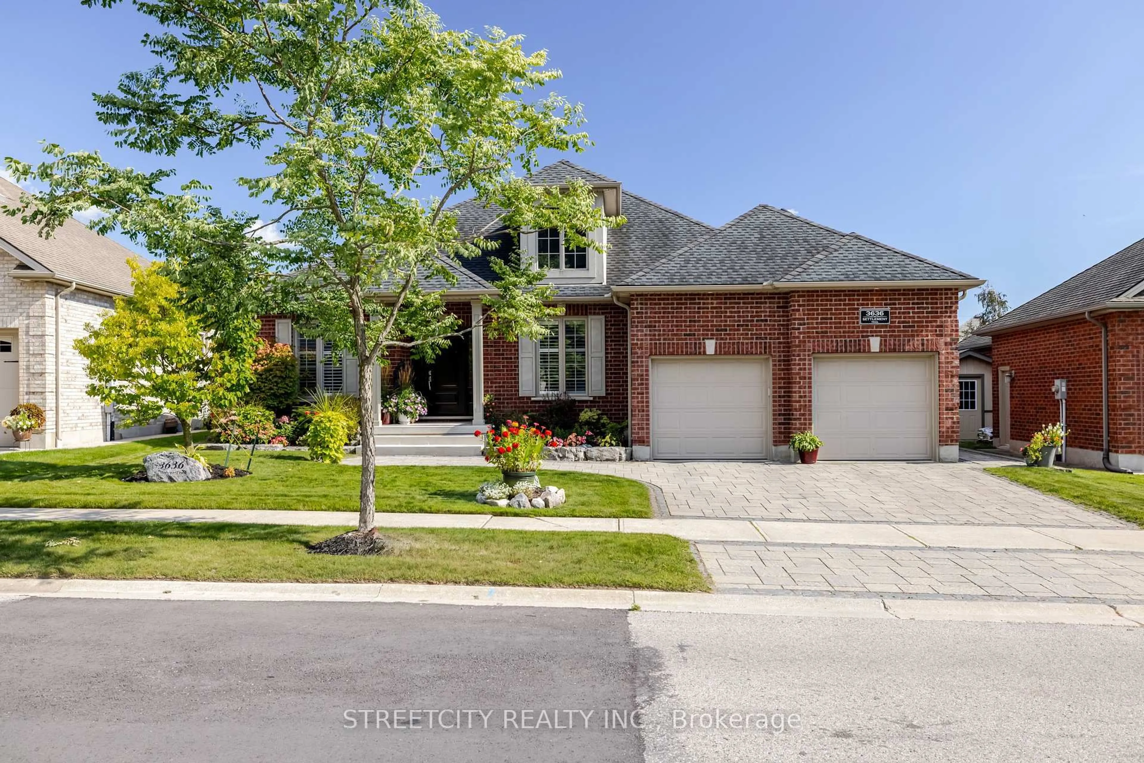 Home with brick exterior material, street for 3636 Settlement Tr, London South Ontario N6P 0A7