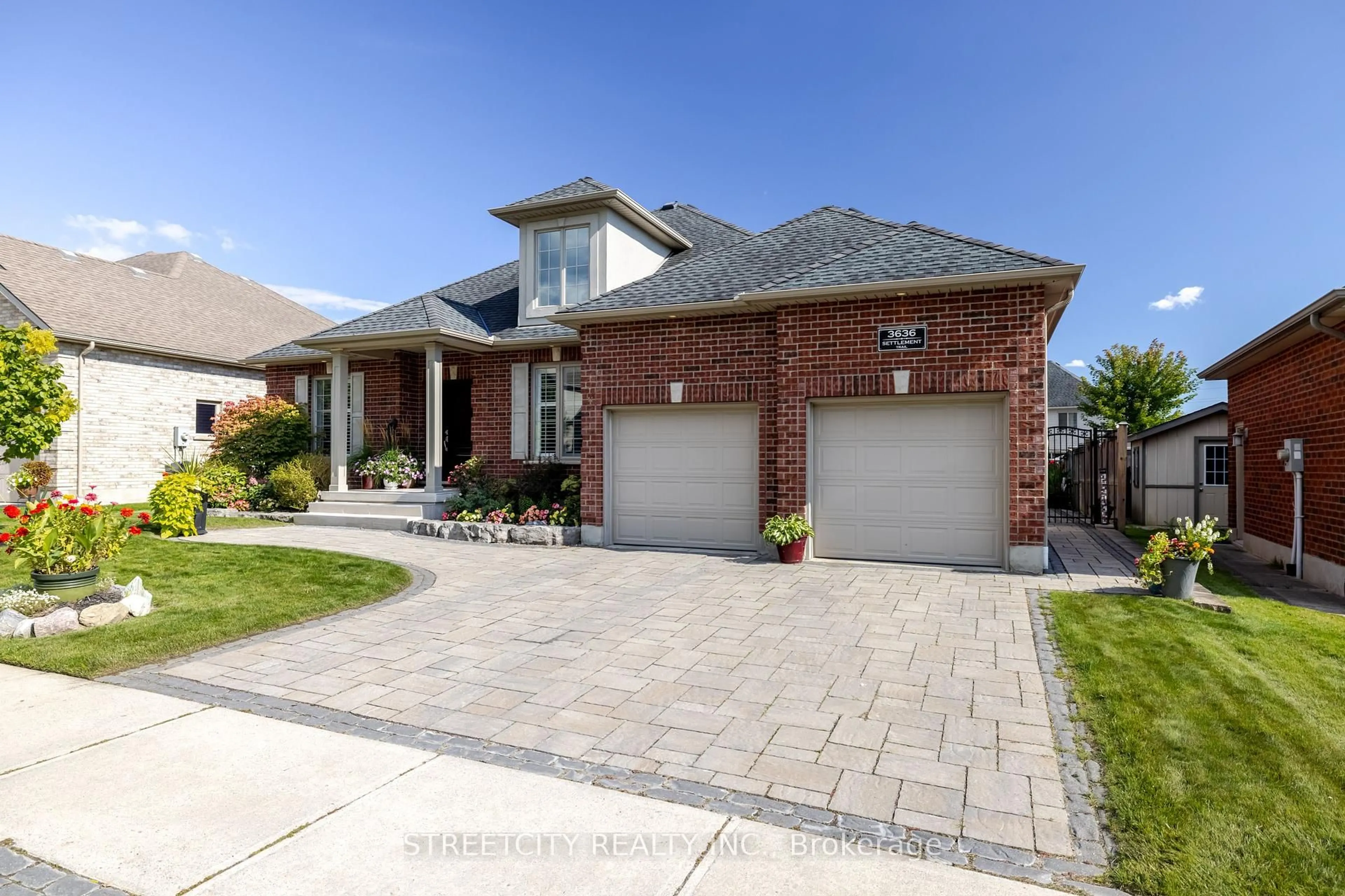 Home with brick exterior material, street for 3636 Settlement Tr, London South Ontario N6P 0A7