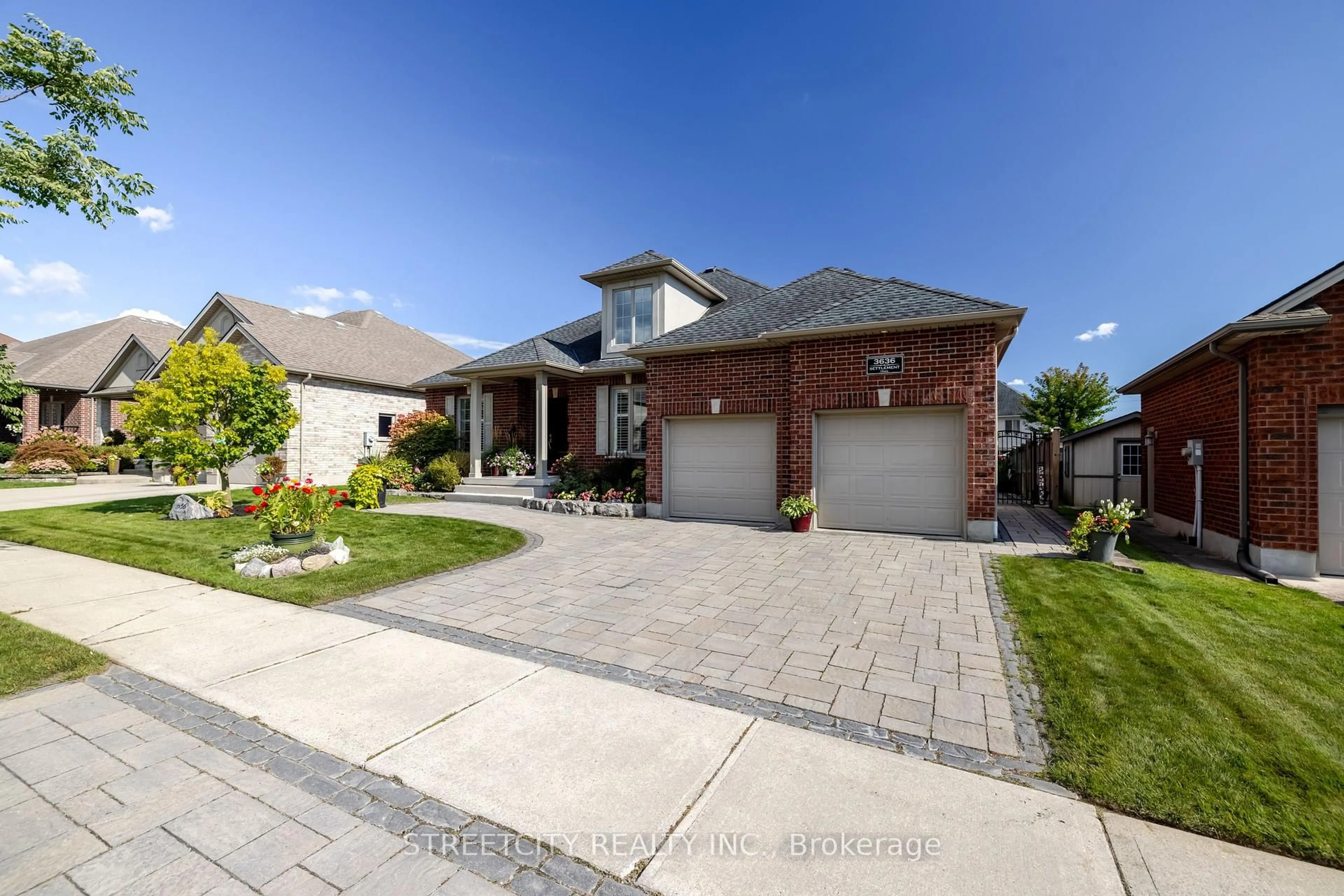 Home with brick exterior material, street for 3636 Settlement Tr, London South Ontario N6P 0A7