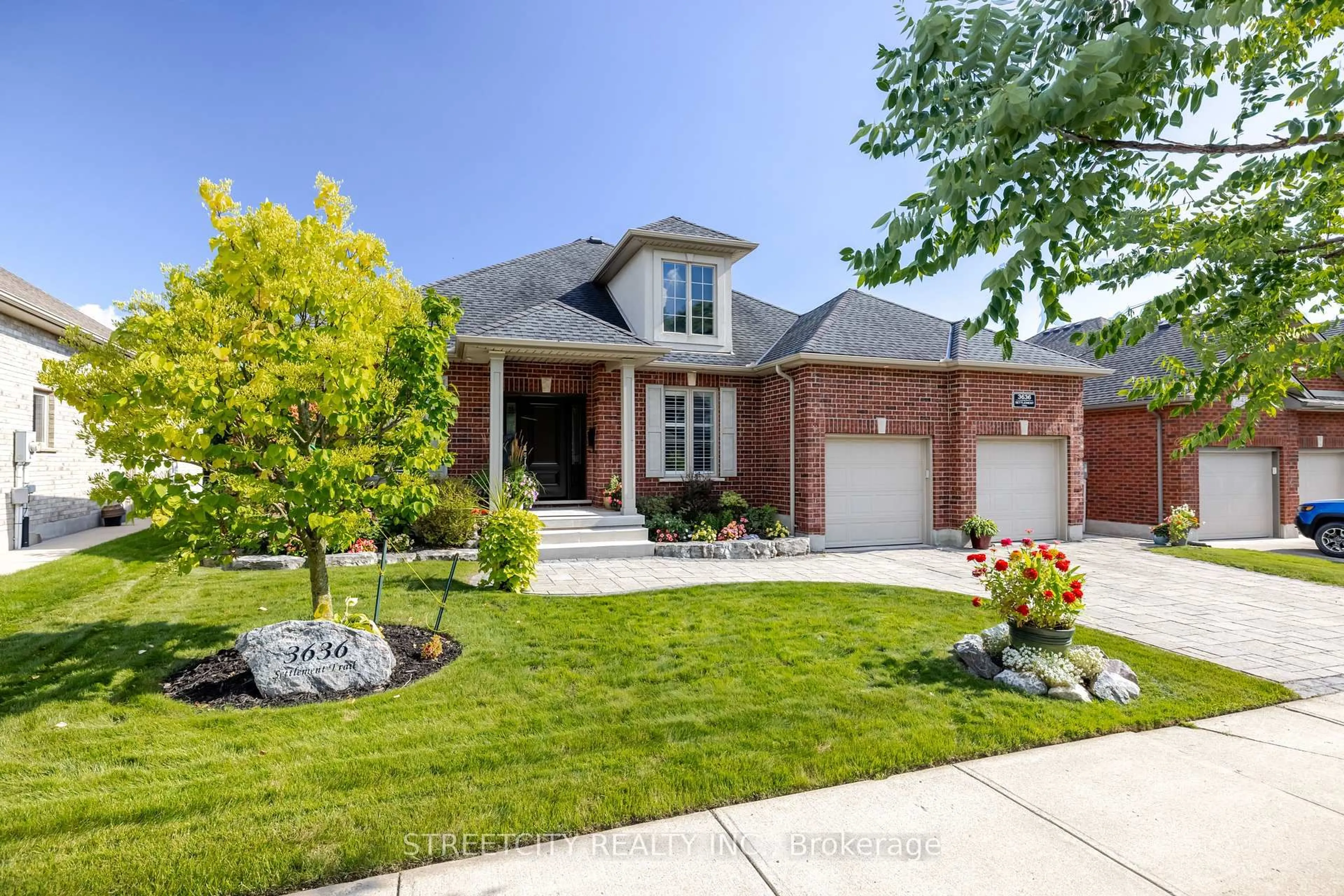 Home with brick exterior material, street for 3636 Settlement Tr, London South Ontario N6P 0A7