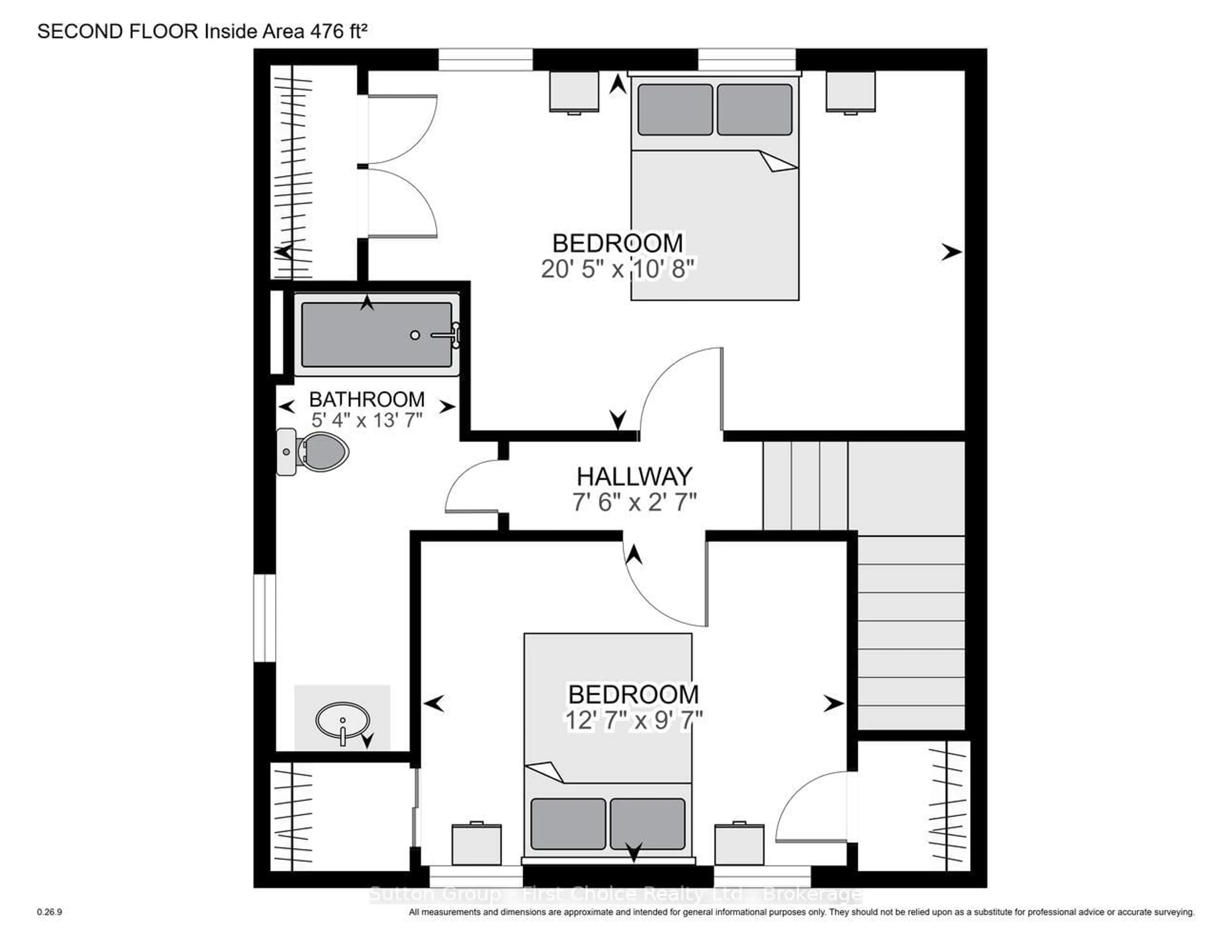 Floor plan for 373 Brunswick St, Stratford Ontario N5A 3N2
