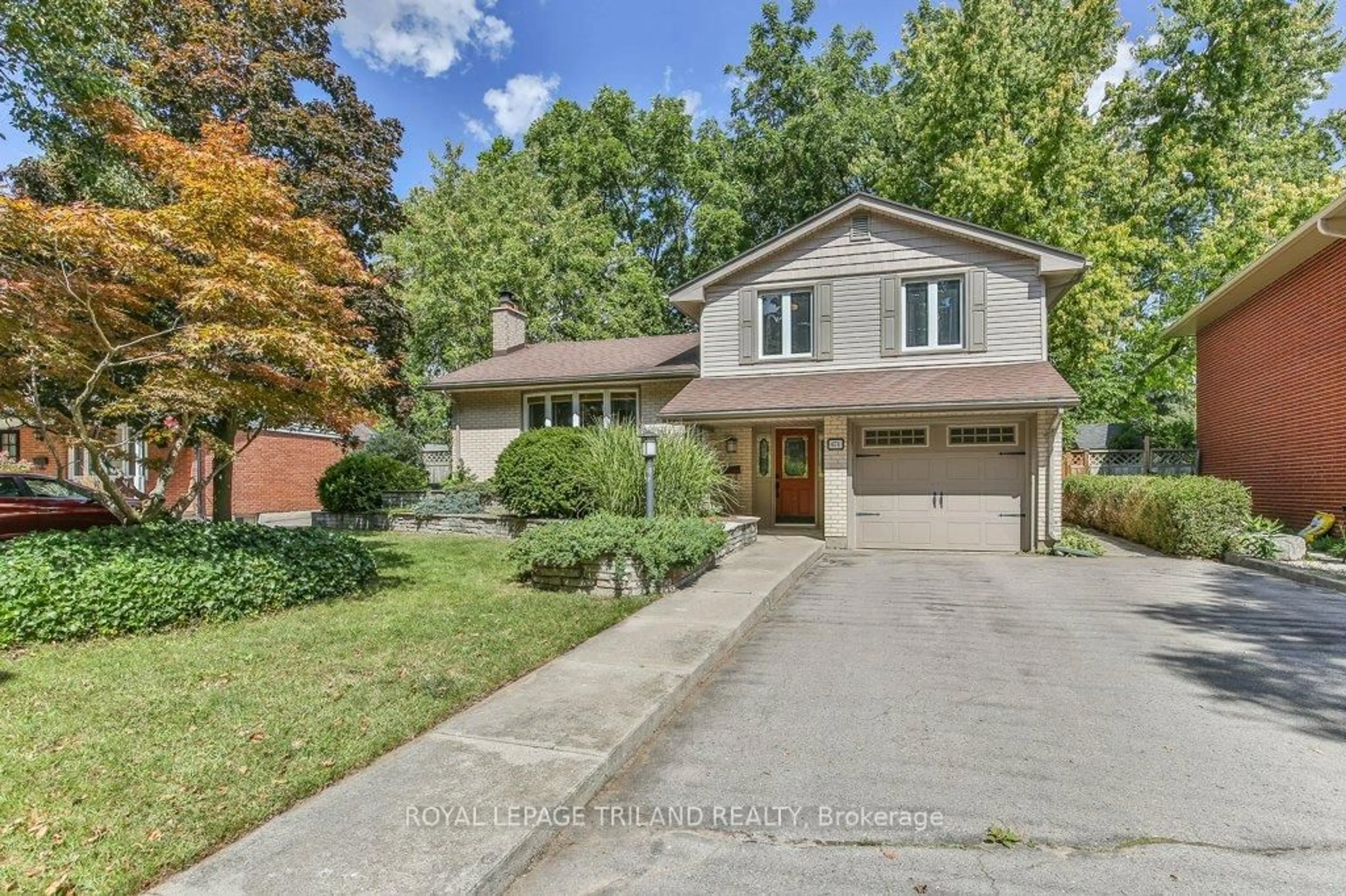 Home with brick exterior material, street for 671 GLENGYLE Cres, London North Ontario N5X 1X8