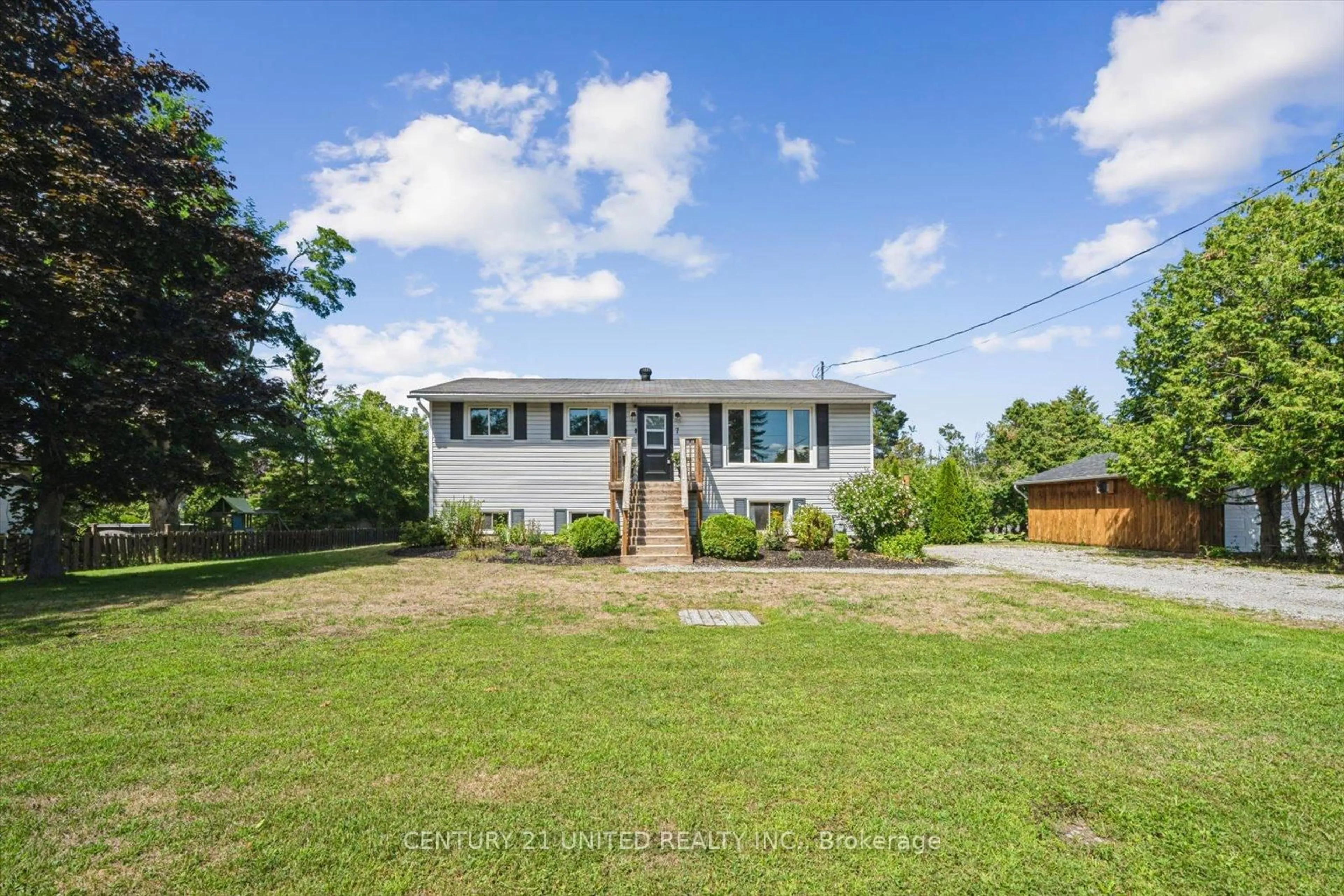 A pic from outside/outdoor area/front of a property/back of a property/a pic from drone, unknown for 7 Kawartha Cres, Kawartha Lakes Ontario K0L 2W0