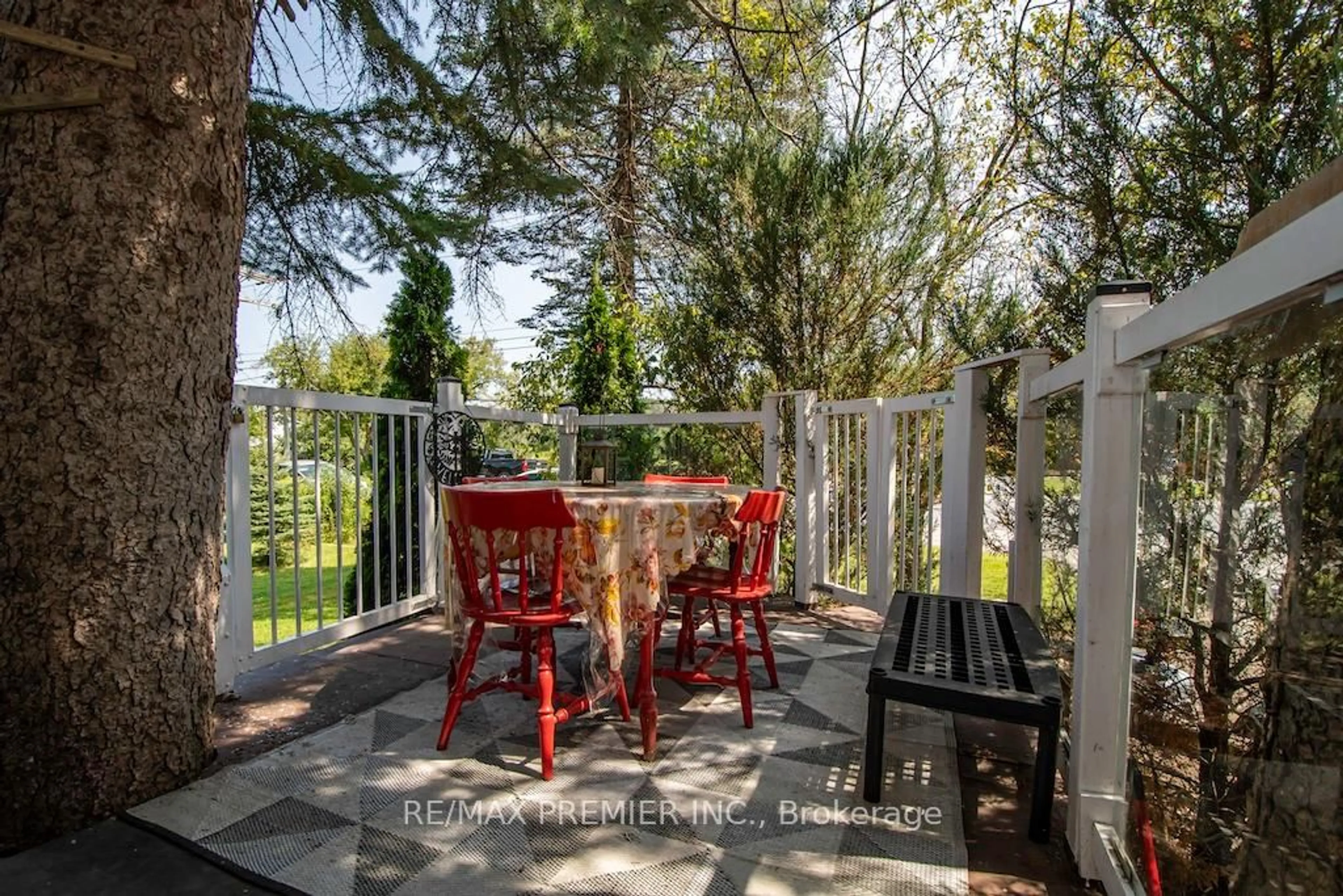 Patio, forest/trees view for 2704 Television Rd, Douro-Dummer Ontario K9L 1E5