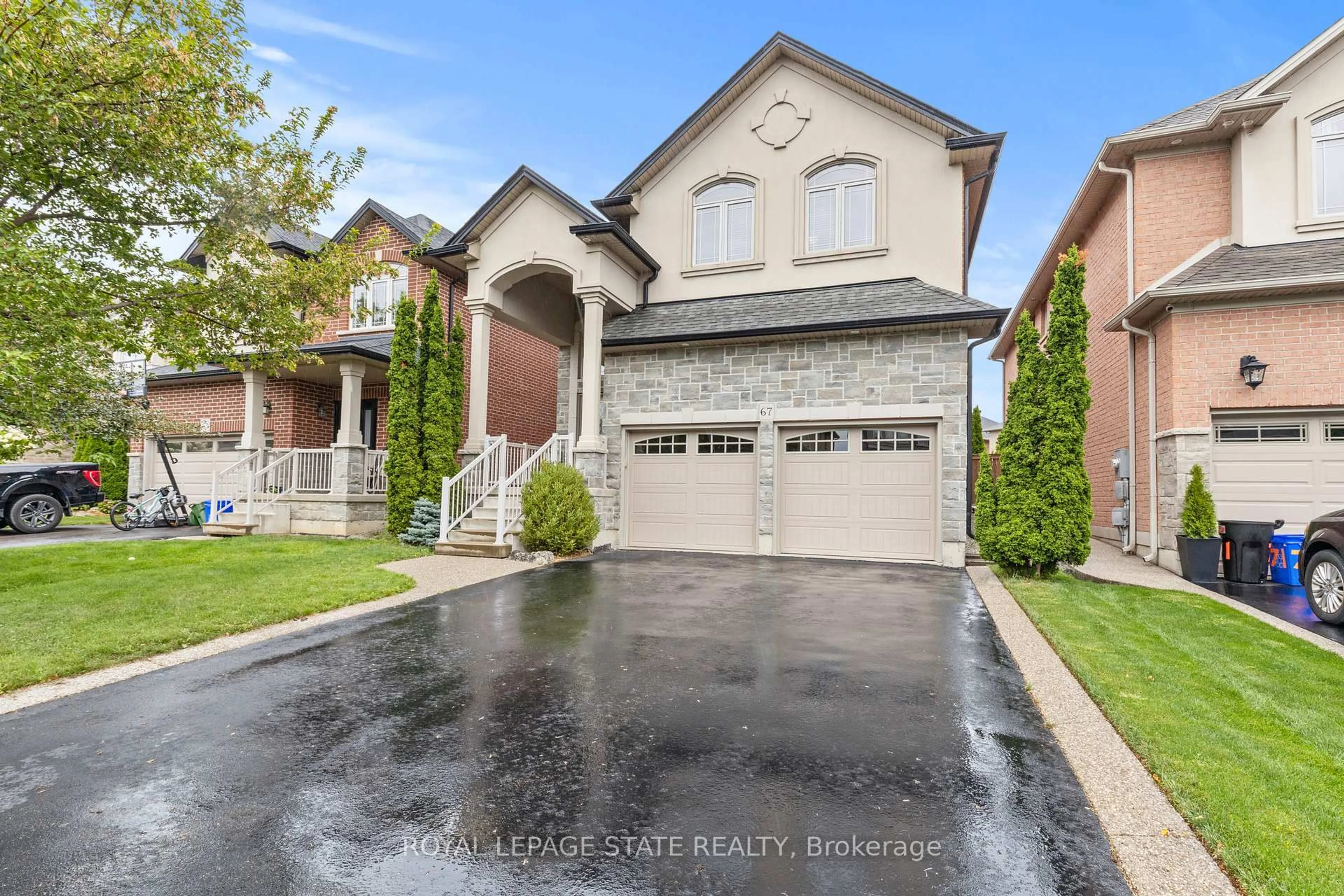 Home with brick exterior material, street for 67 Whittington Dr, Hamilton Ontario L9K 0G8