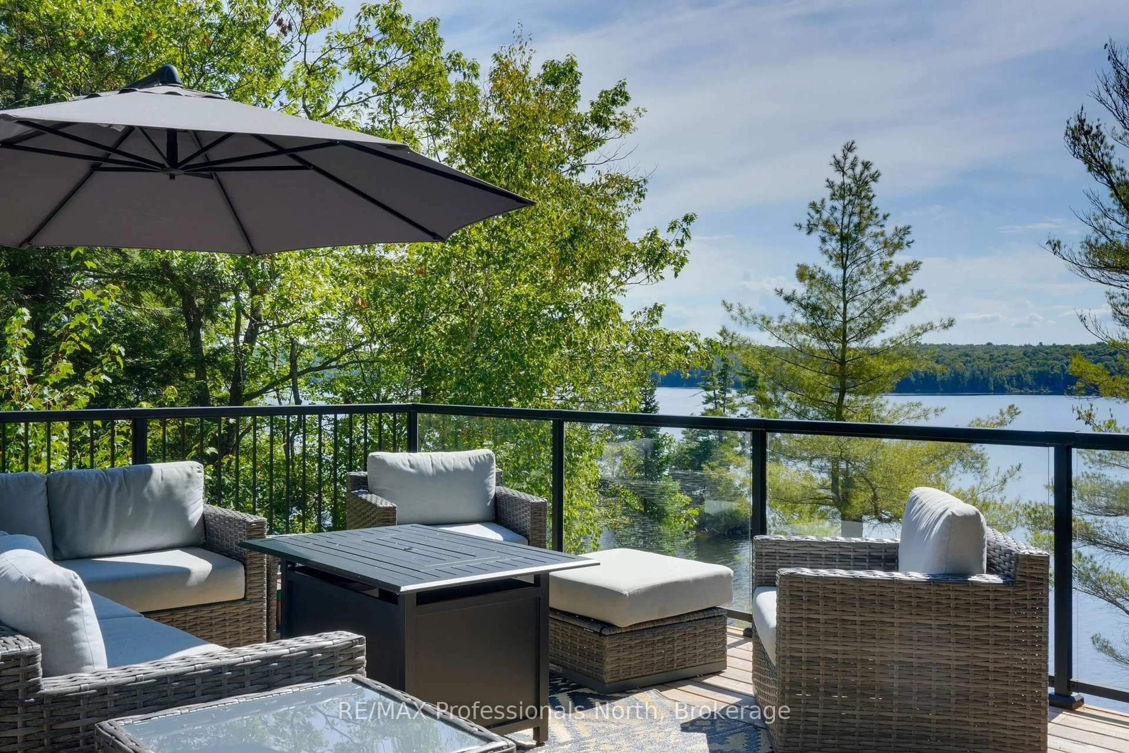 Patio, water/lake/river/ocean view for 154A Pike Rd, Parry Sound Remote Area Ontario P0A 1X0
