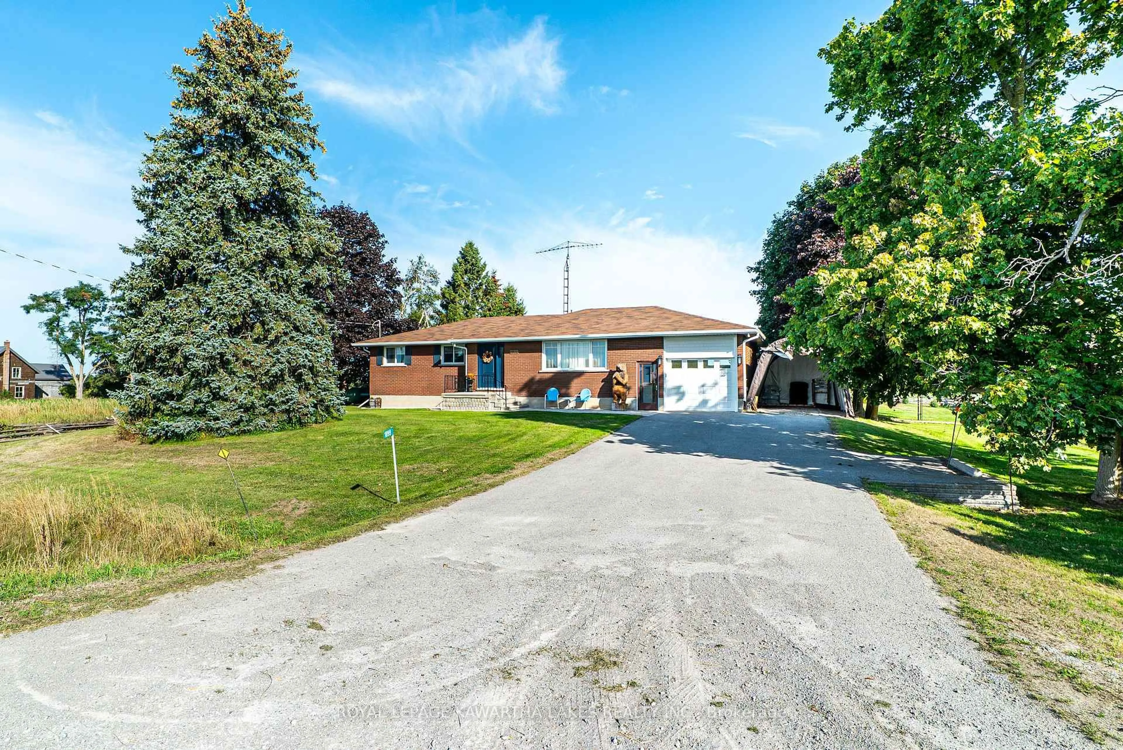 A pic from outside/outdoor area/front of a property/back of a property/a pic from drone, street for 1899 Little Britain Rd, Kawartha Lakes Ontario K9V 4R2