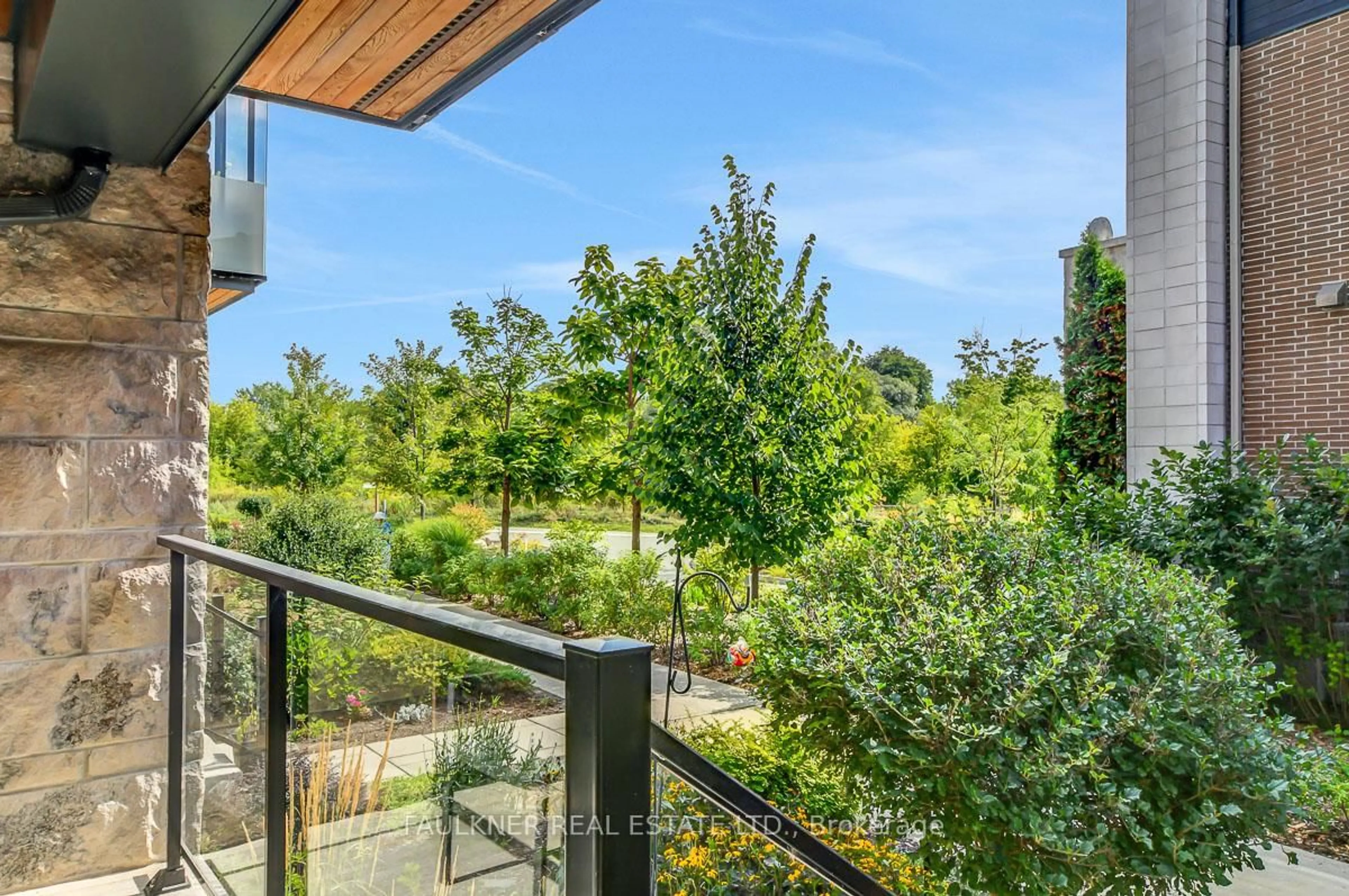Patio, forest/trees view for 304 Sanctuary Private, Ottawa Ontario K1S 5W1