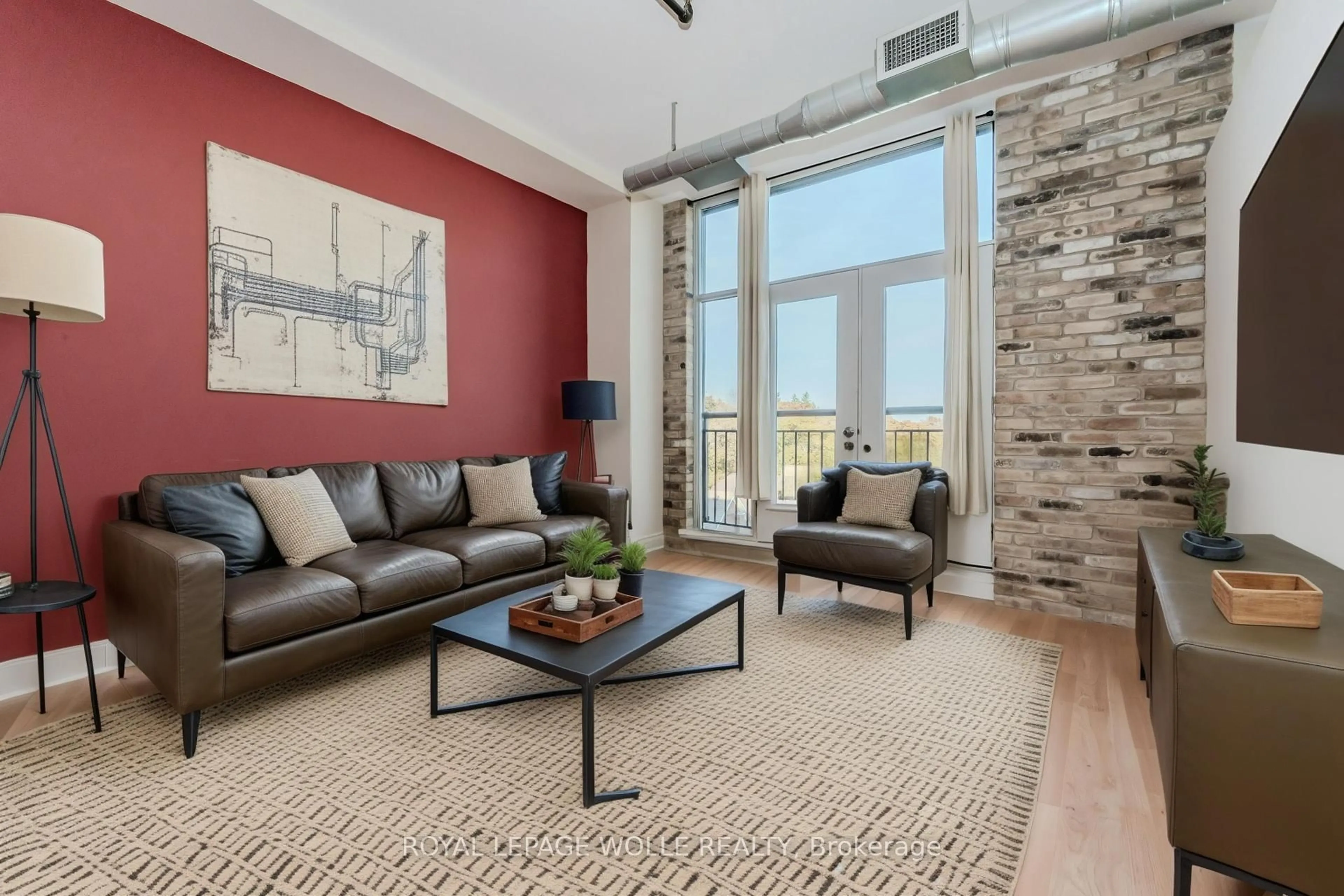 Living room with furniture, unknown for 120 Mansion St #505, Kitchener Ontario N2H 0A1