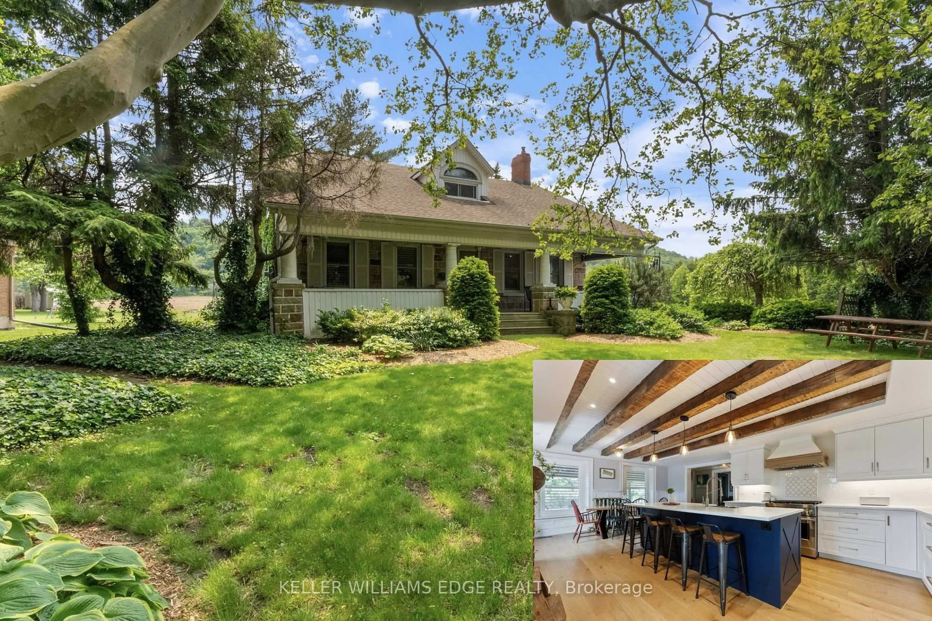 A pic from outside/outdoor area/front of a property/back of a property/a pic from drone, water/lake/river/ocean view for 982 Highway 8, Hamilton Ontario L8E 5H9