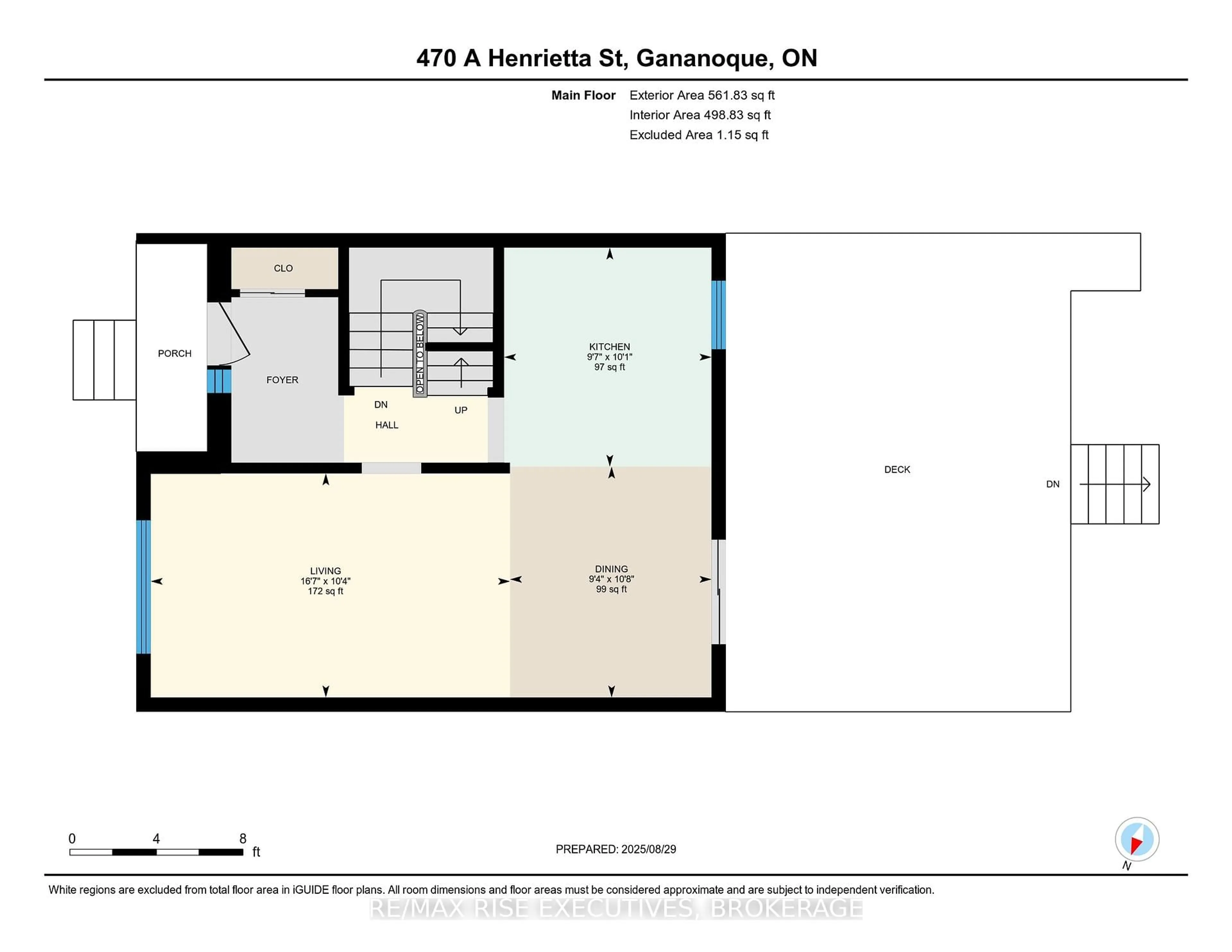 Floor plan for 470A HENRIETTA St, Gananoque Ontario K7G 1X7